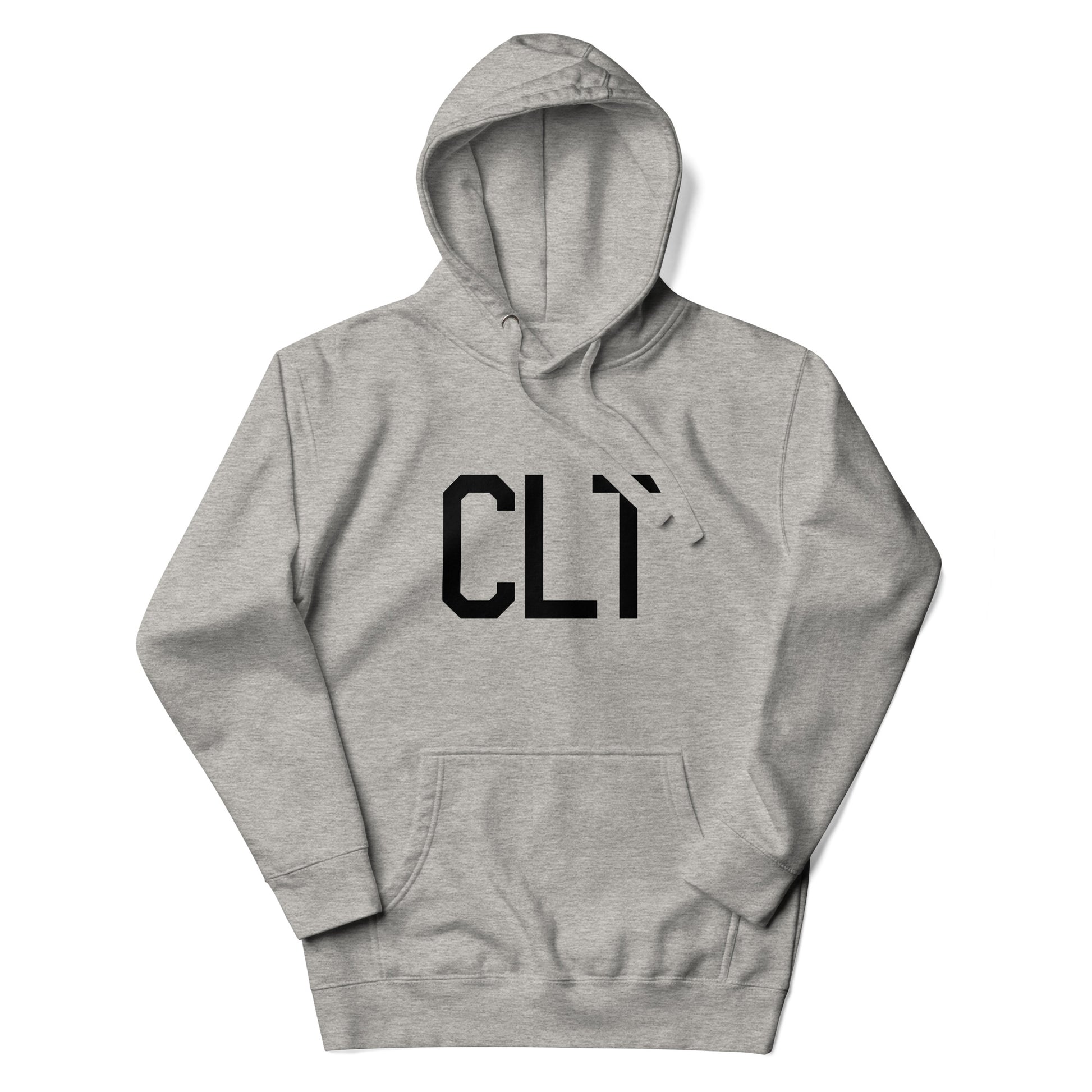 Premium Hoodie - Black Graphic • CLT Charlotte • YHM Designs - Image 04