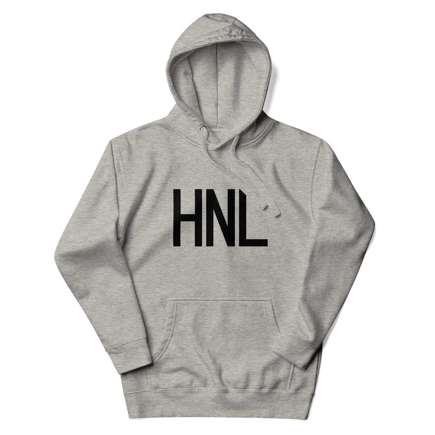 Premium Hoodie - Black Graphic • HNL Honolulu • YHM Designs - Image 04
