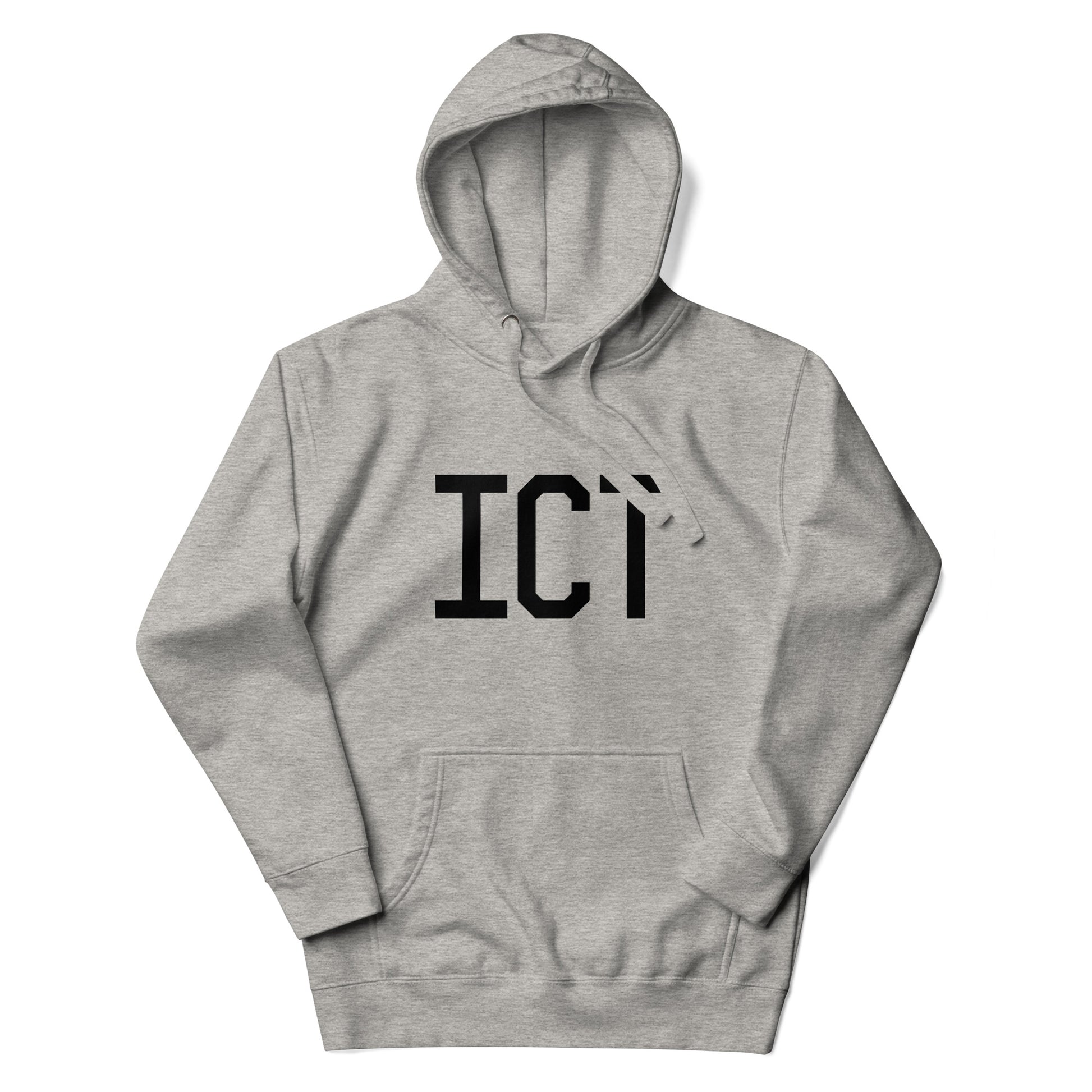 Premium Hoodie - Black Graphic • ICT Wichita • YHM Designs - Image 04