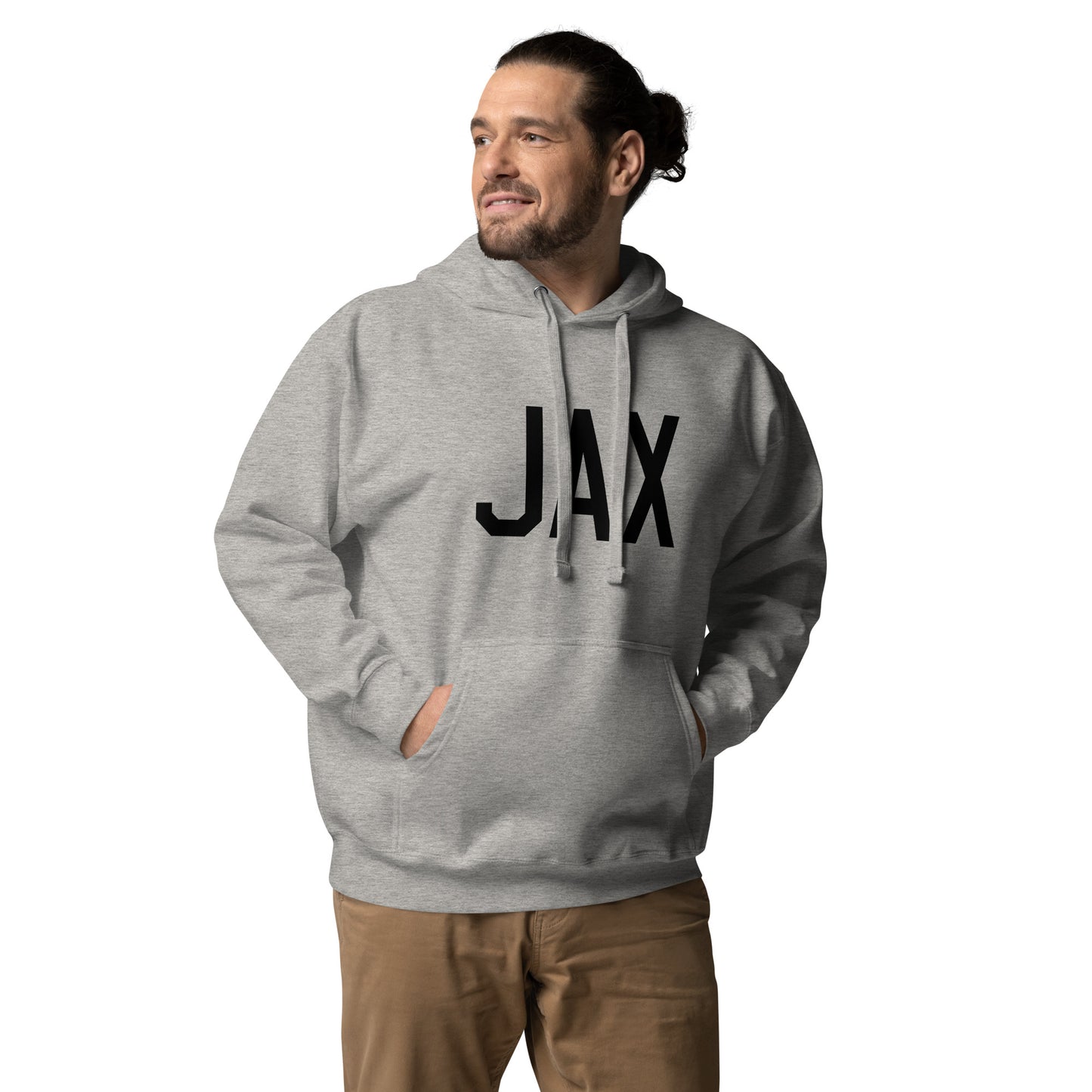 Premium Hoodie - Black Graphic • JAX Jacksonville • YHM Designs - Image 01