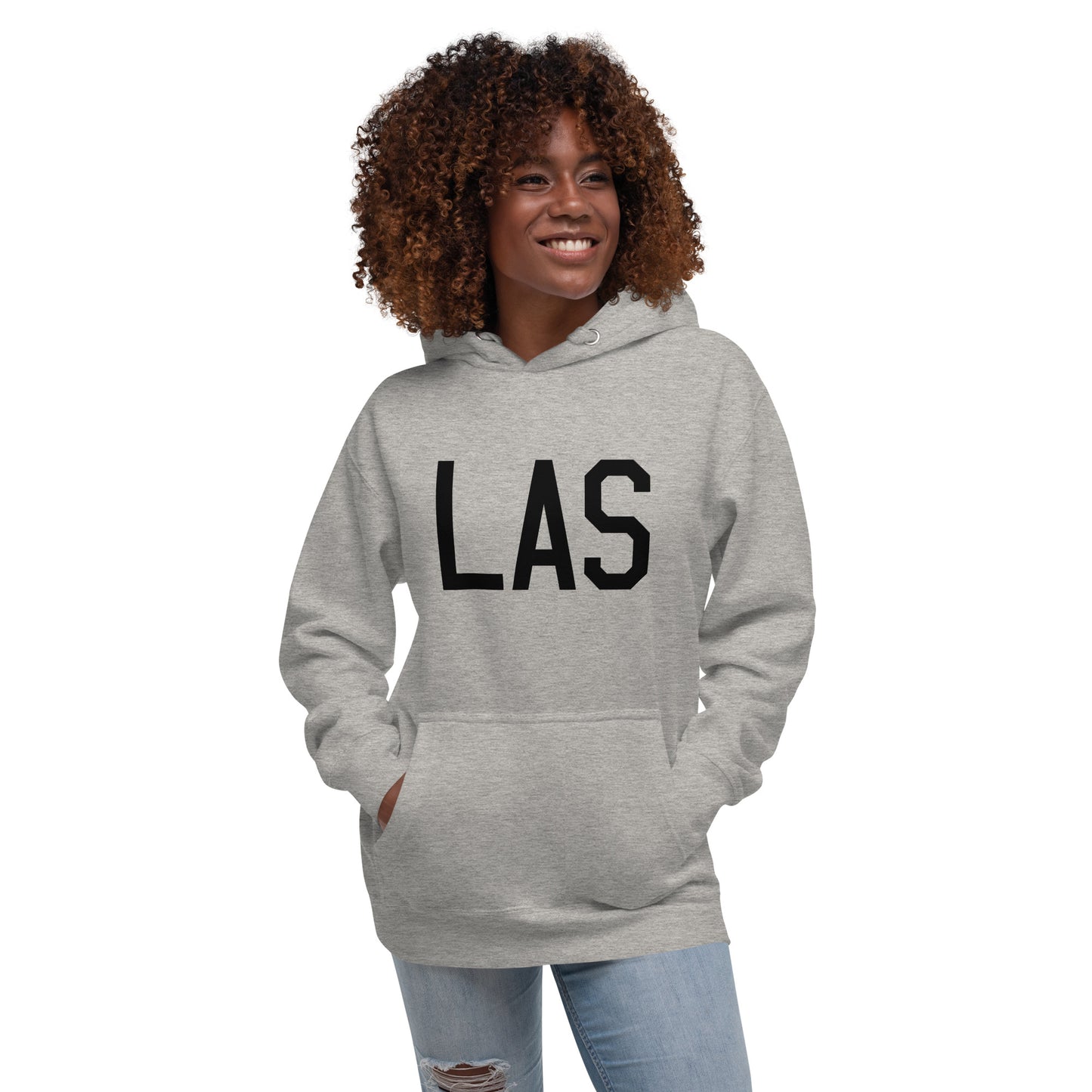 Premium Hoodie - Black Graphic • LAS Las Vegas • YHM Designs - Image 05