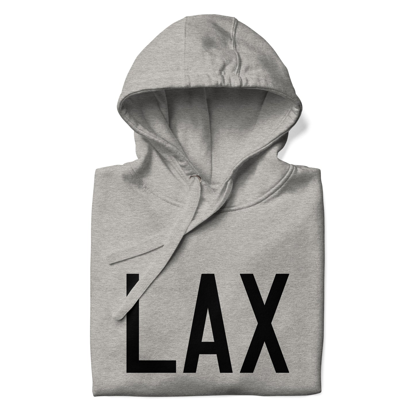 Premium Hoodie - Black Graphic • LAX Los Angeles • YHM Designs - Image 03