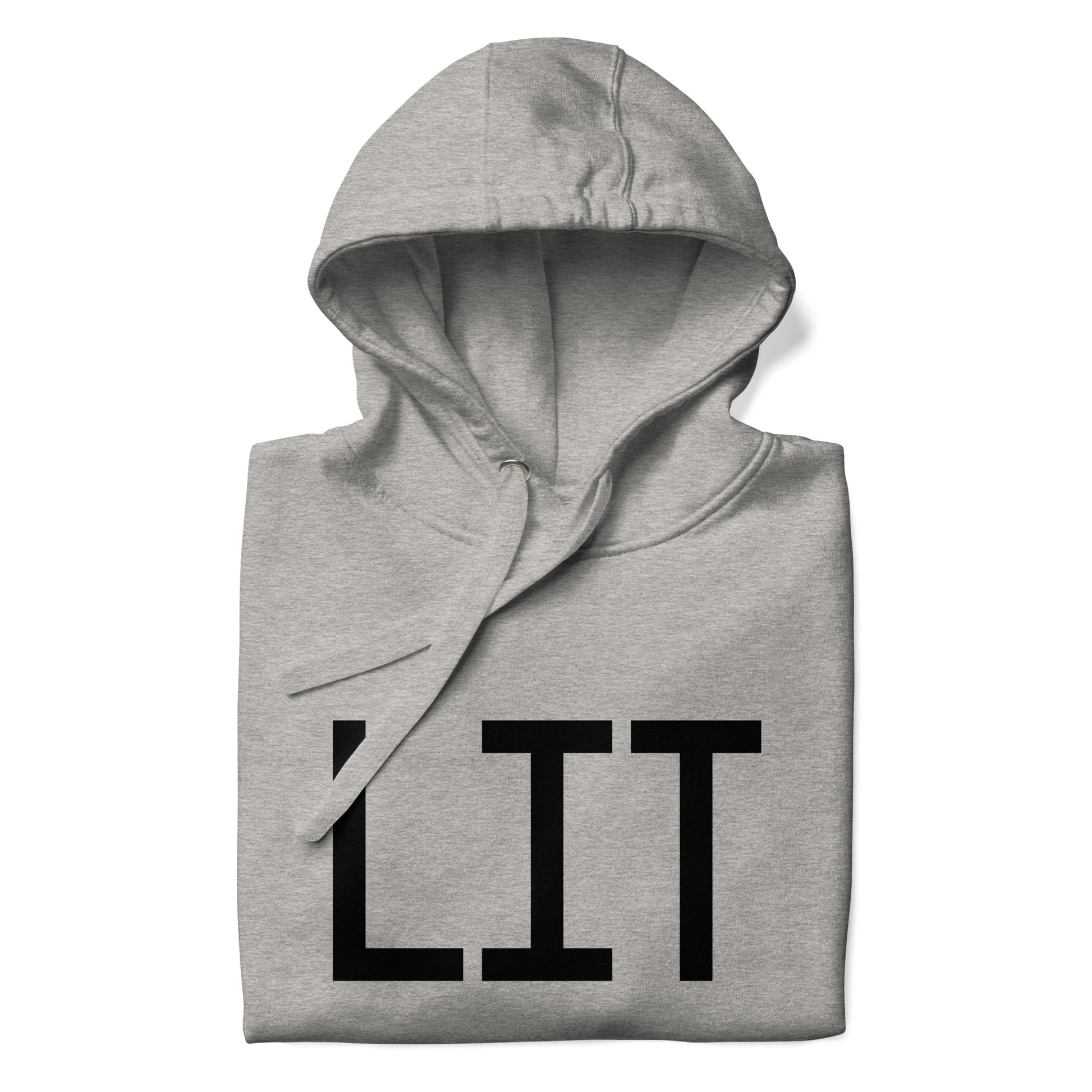 Premium Hoodie - Black Graphic • LIT Little Rock • YHM Designs - Image 03
