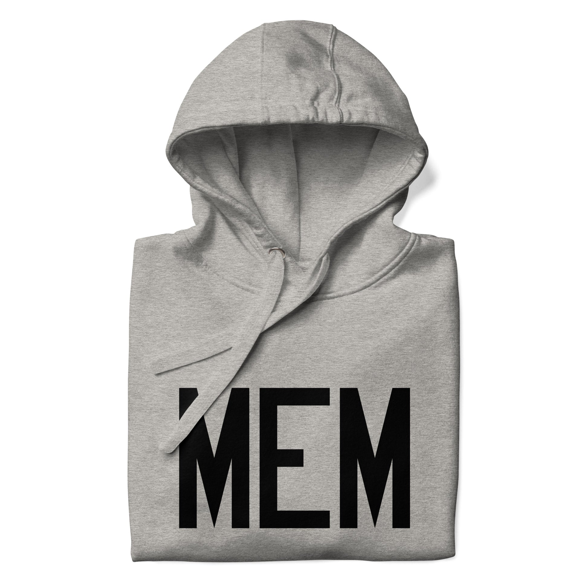 Premium Hoodie - Black Graphic • MEM Memphis • YHM Designs - Image 03