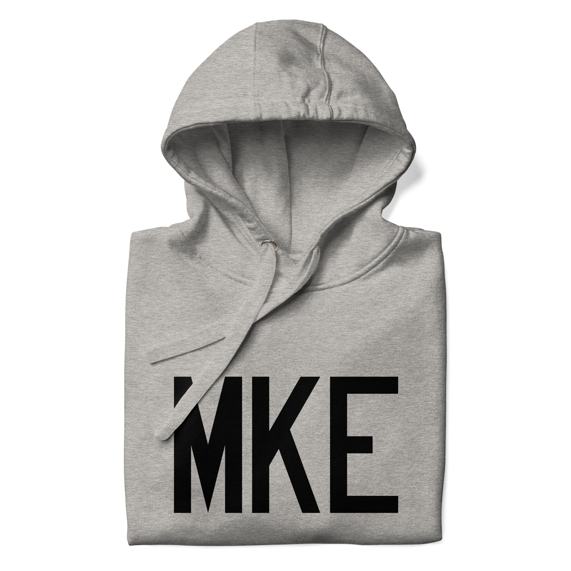 Premium Hoodie - Black Graphic • MKE Milwaukee • YHM Designs - Image 03