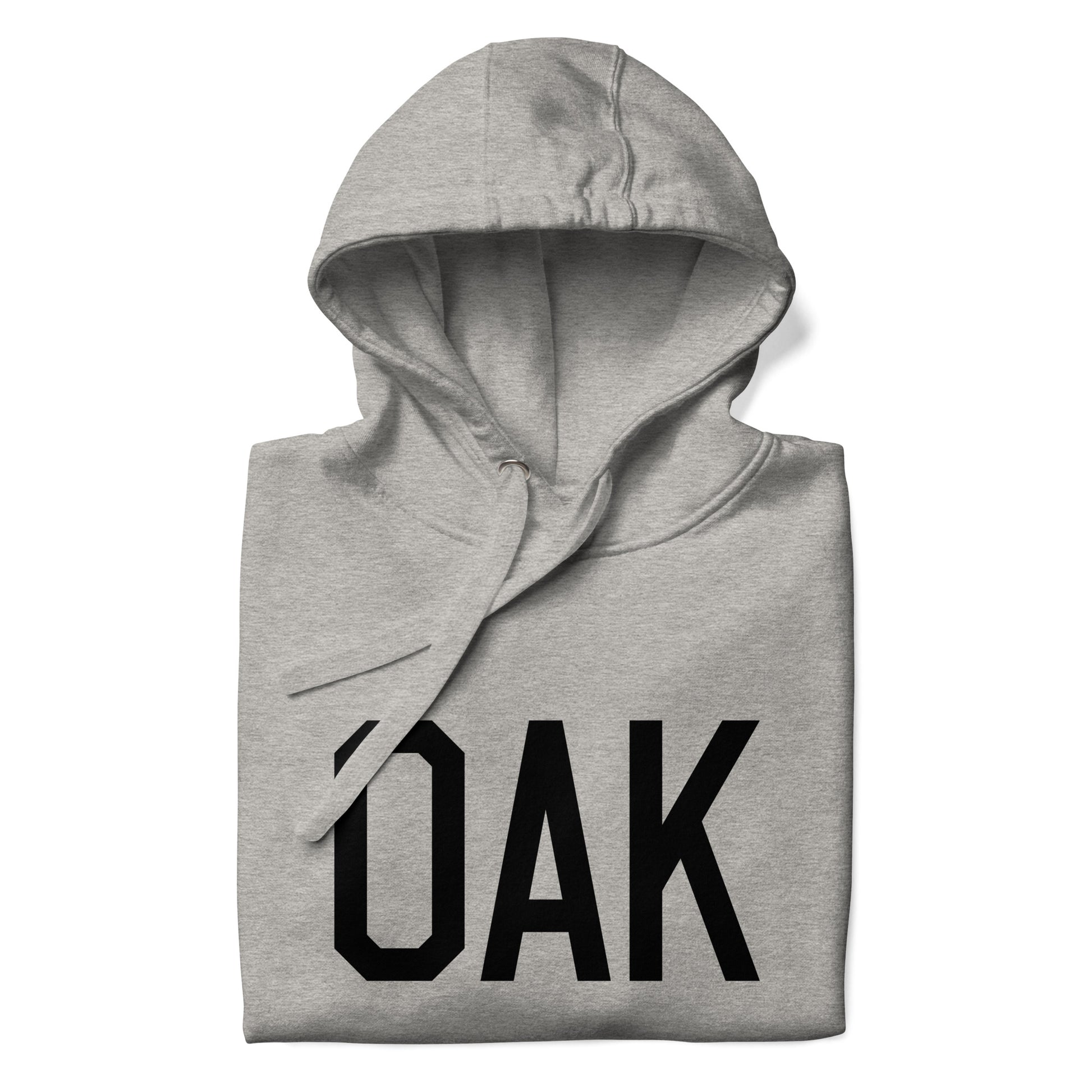Premium Hoodie - Black Graphic • OAK Oakland • YHM Designs - Image 03