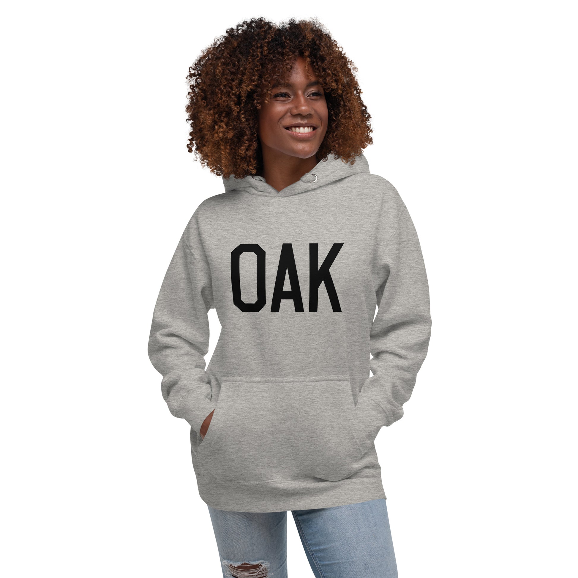 Premium Hoodie - Black Graphic • OAK Oakland • YHM Designs - Image 05