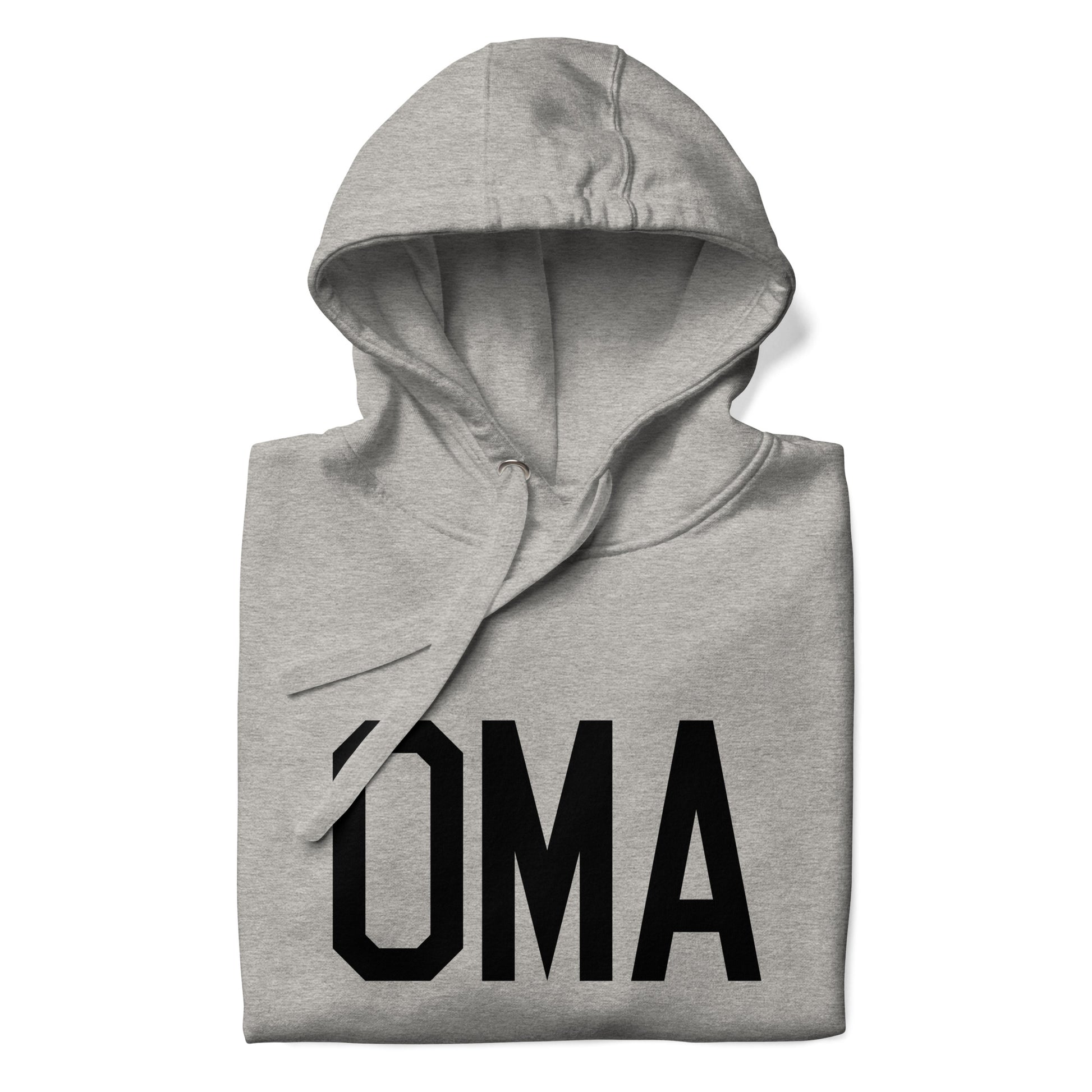 Premium Hoodie - Black Graphic • OMA Omaha • YHM Designs - Image 03
