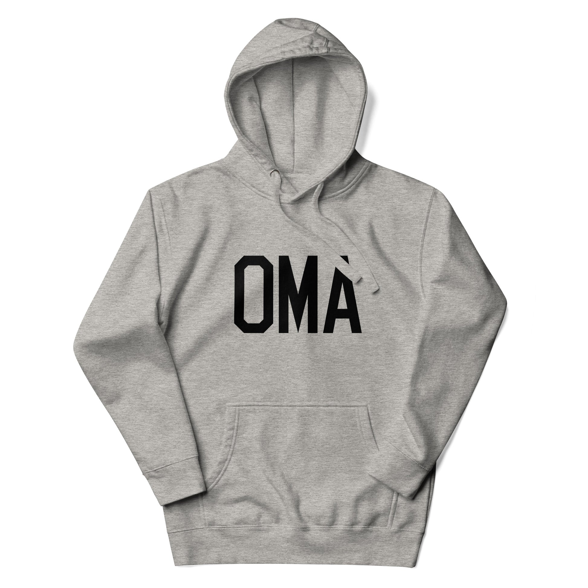 Premium Hoodie - Black Graphic • OMA Omaha • YHM Designs - Image 04