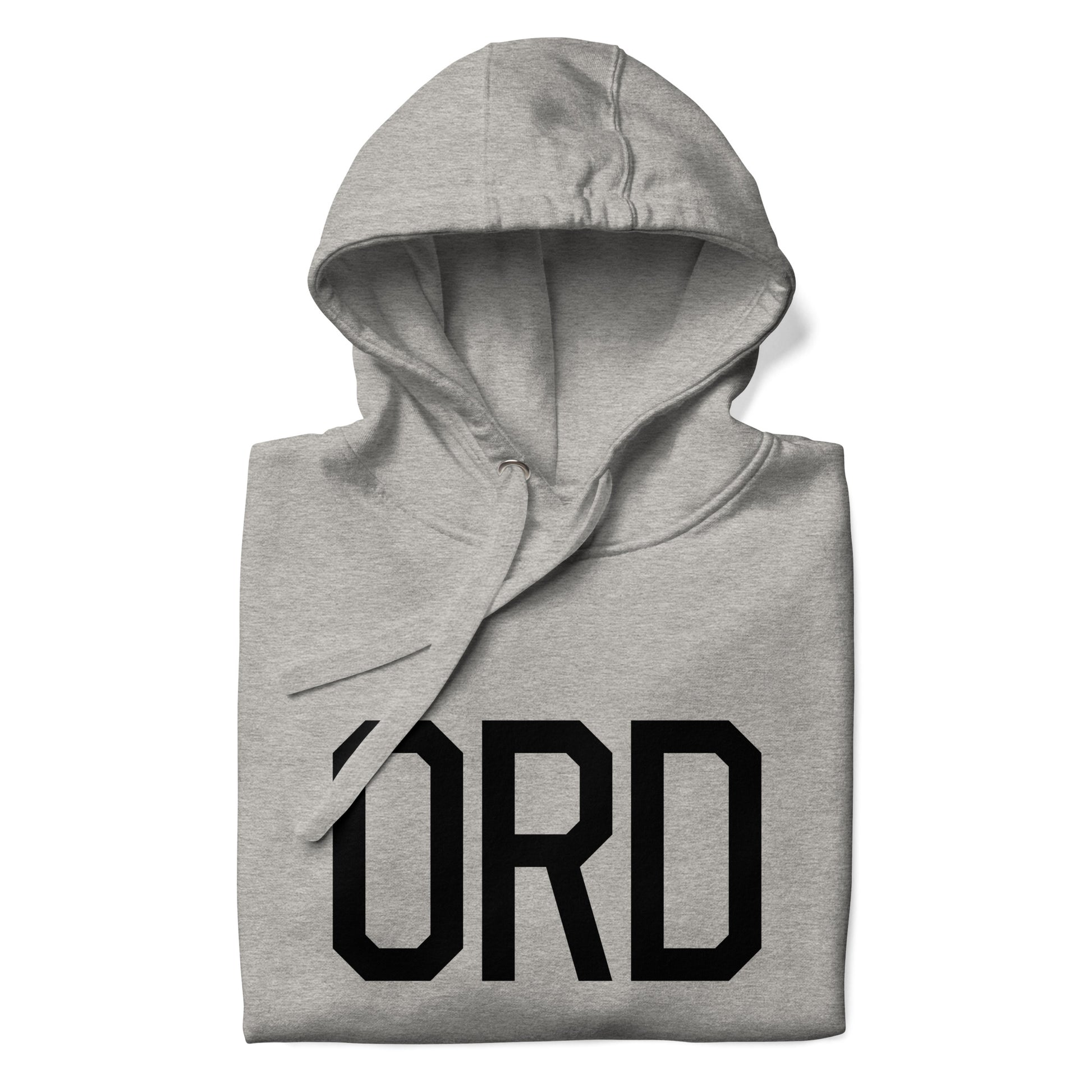 Premium Hoodie - Black Graphic • ORD Chicago • YHM Designs - Image 03