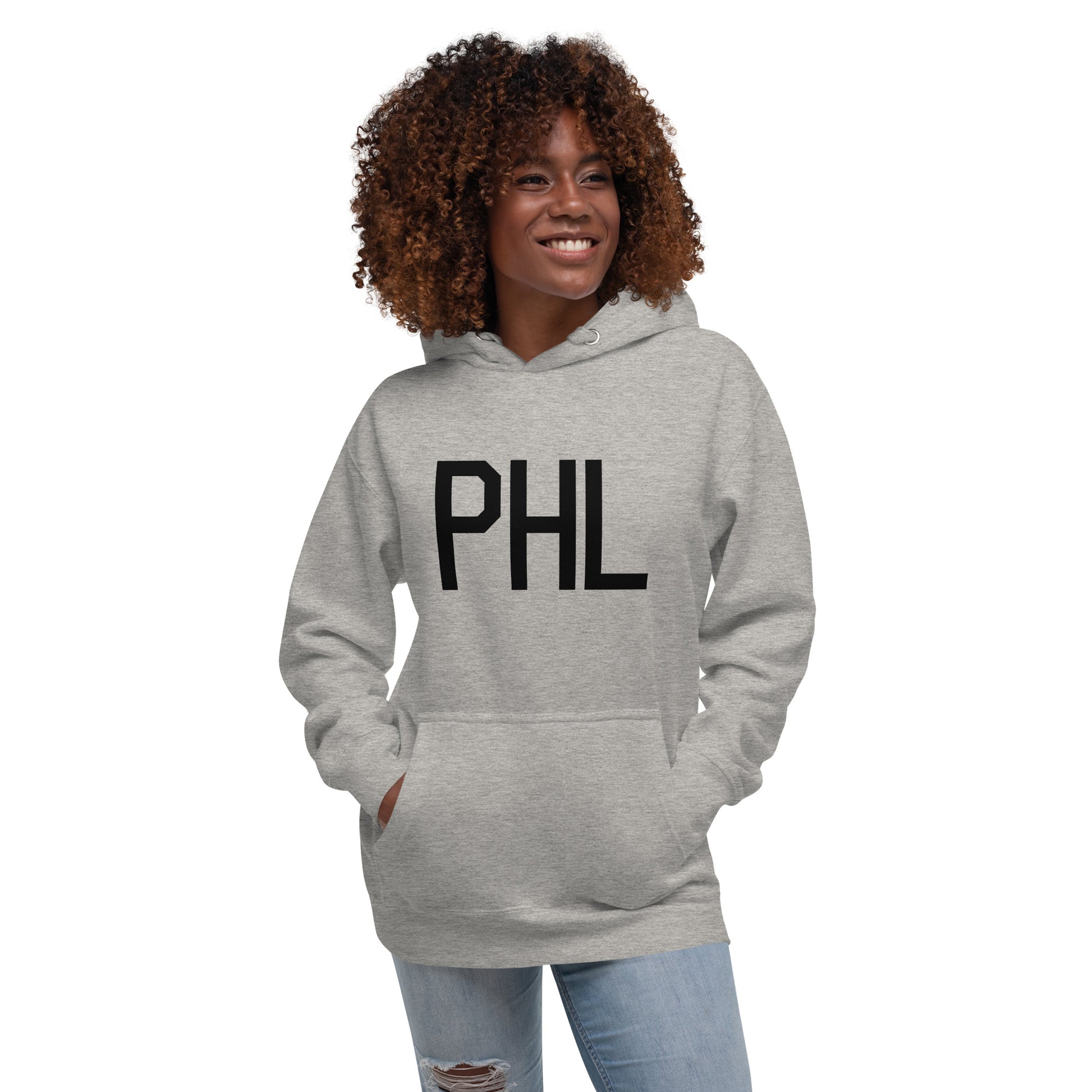 Premium Hoodie - Black Graphic • PHL Philadelphia • YHM Designs - Image 05