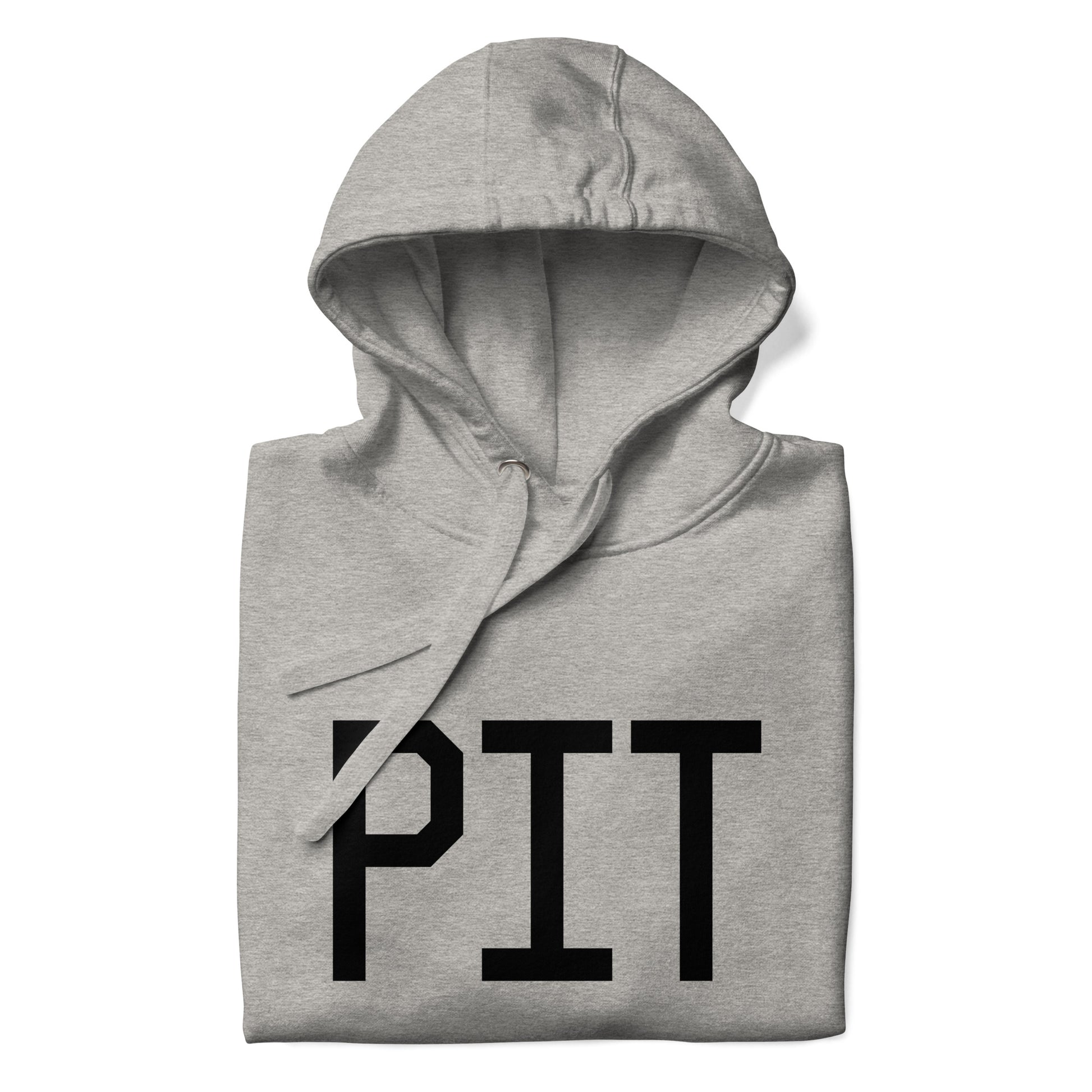 Premium Hoodie - Black Graphic • PIT Pittsburgh • YHM Designs - Image 03