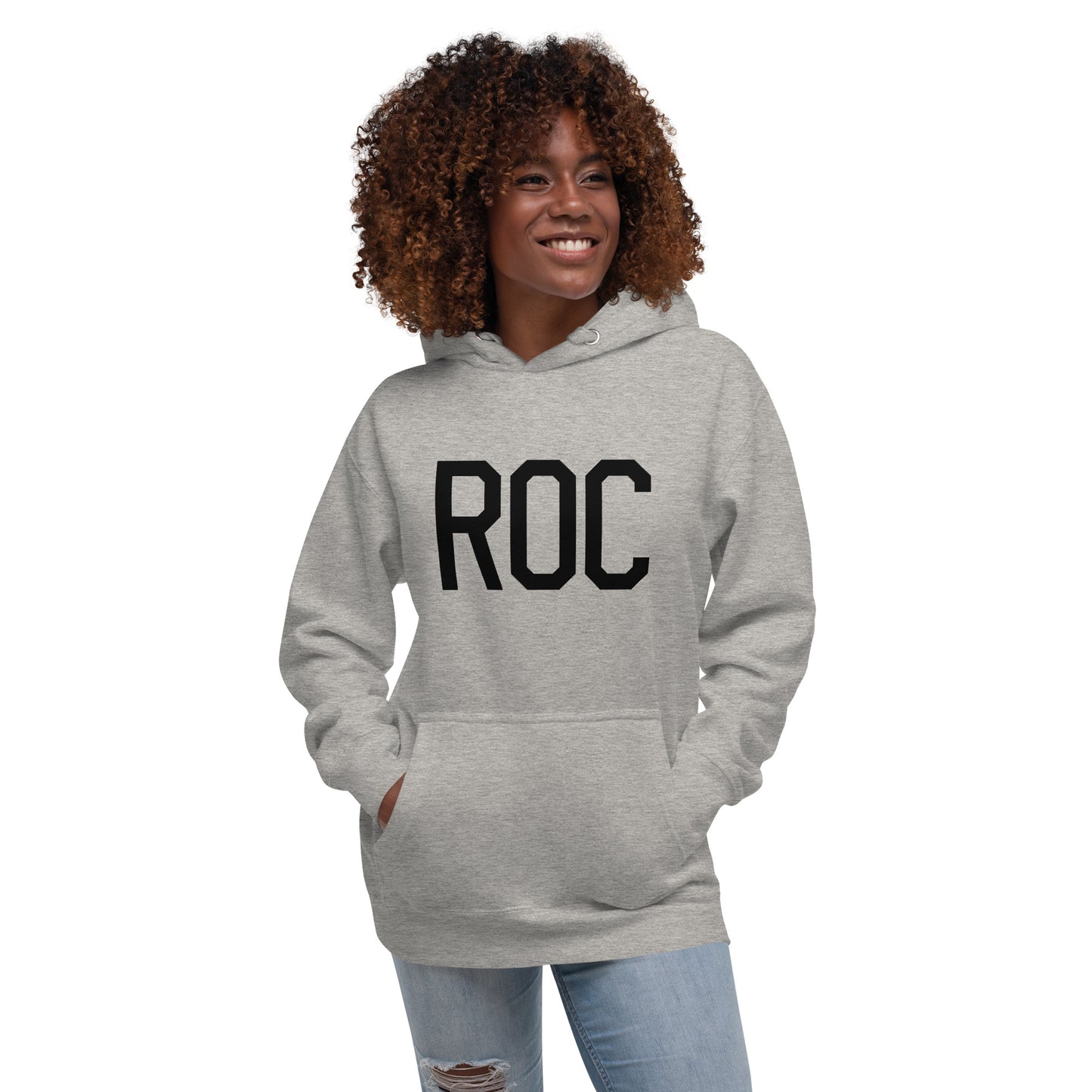 Premium Hoodie - Black Graphic • ROC Rochester • YHM Designs - Image 05