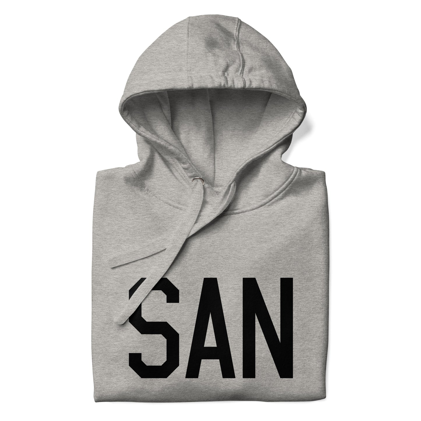 Premium Hoodie - Black Graphic • SAN San Diego • YHM Designs - Image 03