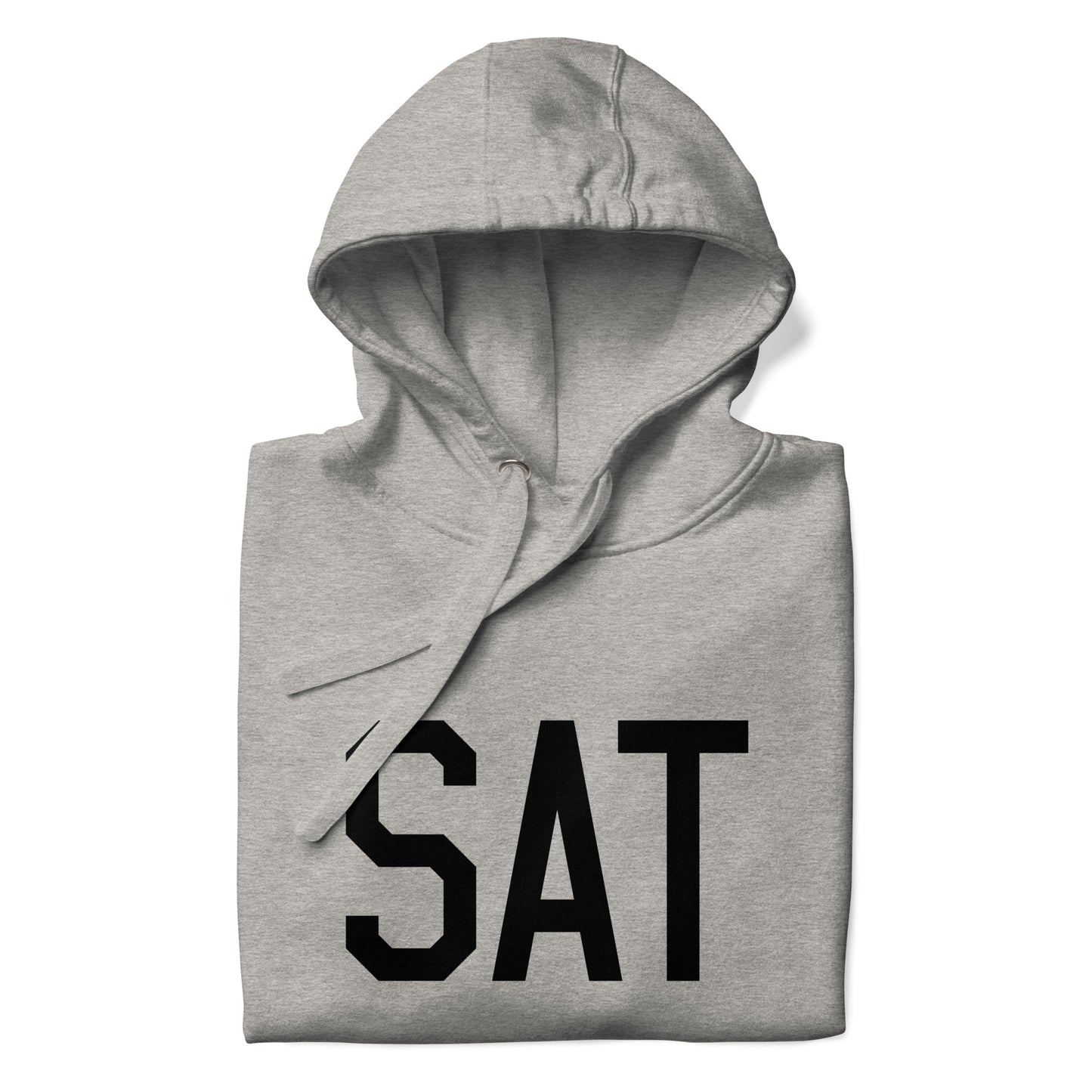 Premium Hoodie - Black Graphic • SAT San Antonio • YHM Designs - Image 03
