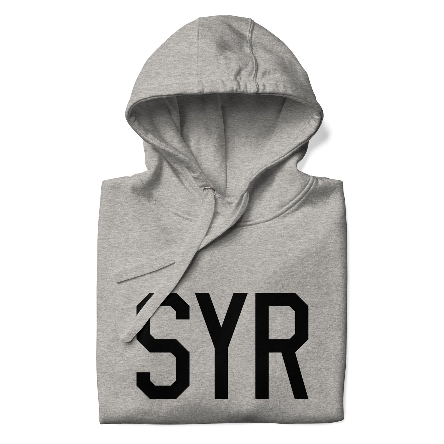 Premium Hoodie - Black Graphic • SYR Syracuse • YHM Designs - Image 03