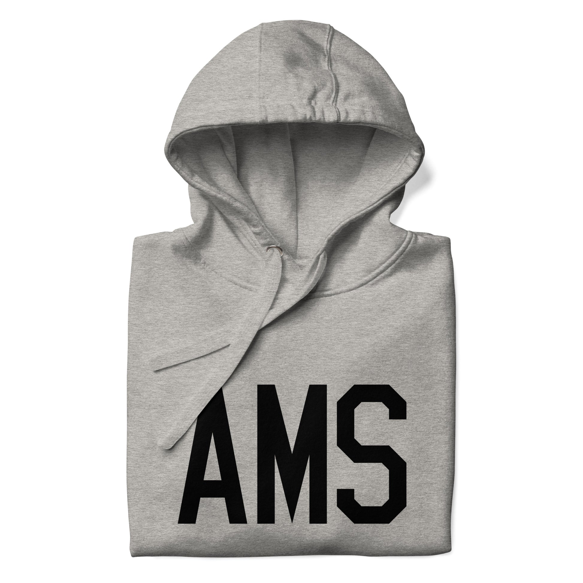 Premium Hoodie - Black Graphic • AMS Amsterdam • YHM Designs - Image 03