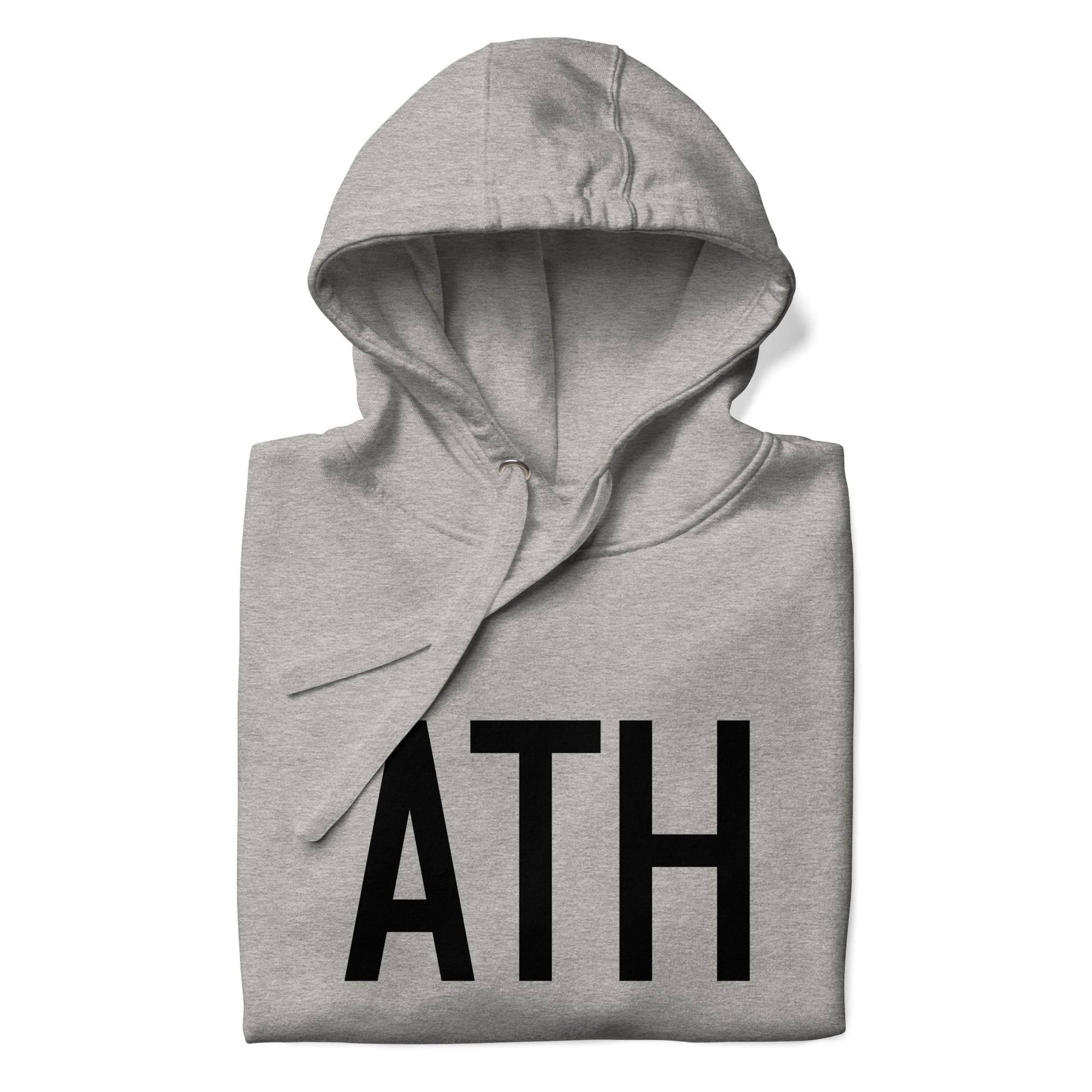 Premium Hoodie - Black Graphic • ATH Athens • YHM Designs - Image 03