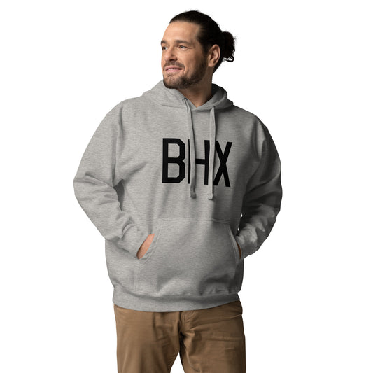 Premium Hoodie - Black Graphic • BHX Birmingham • YHM Designs - Image 01