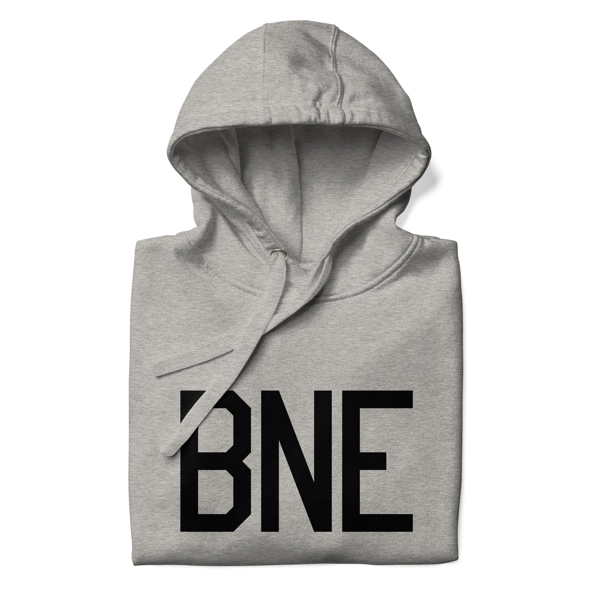 Premium Hoodie - Black Graphic • BNE Brisbane • YHM Designs - Image 03