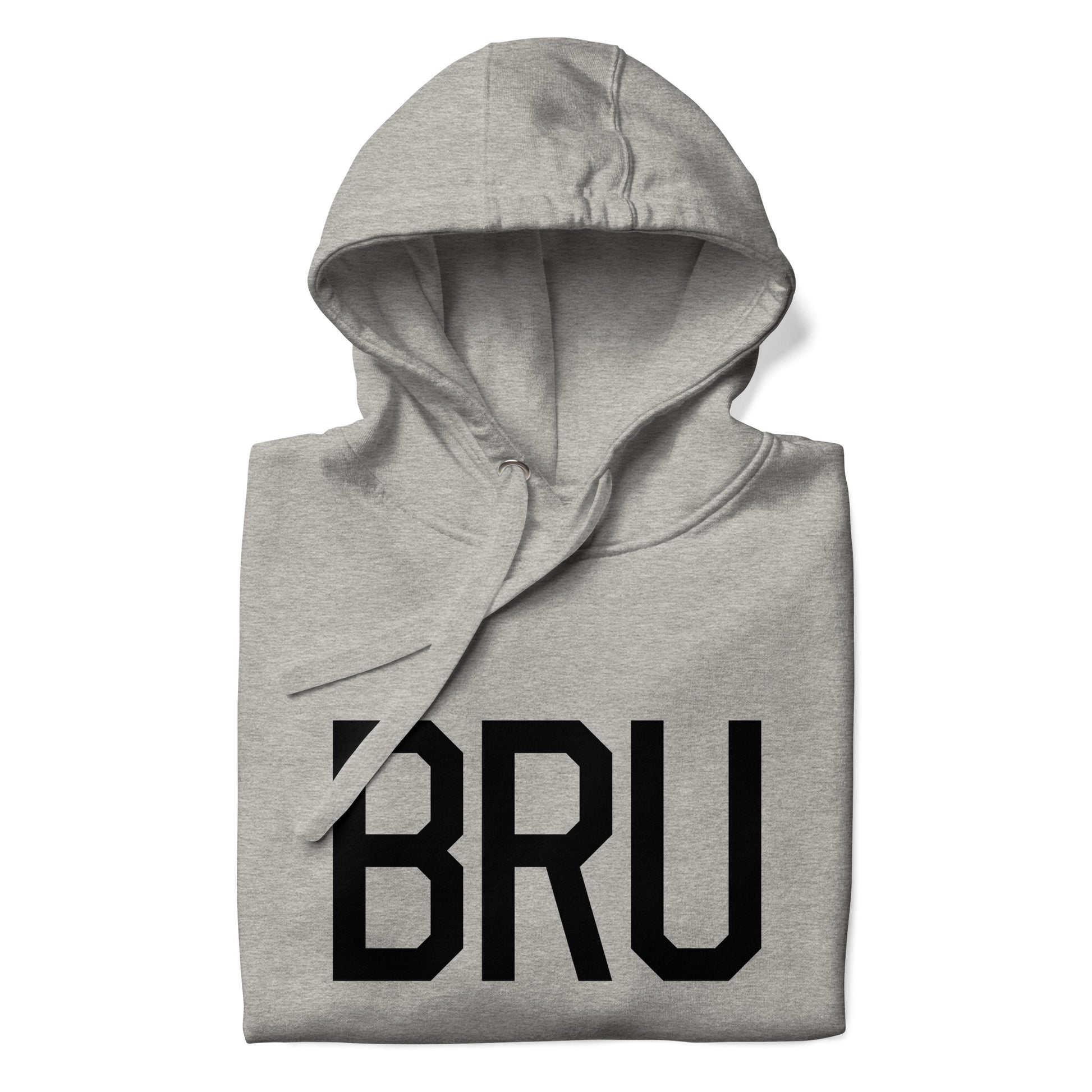 Premium Hoodie - Black Graphic • BRU Brussels • YHM Designs - Image 03