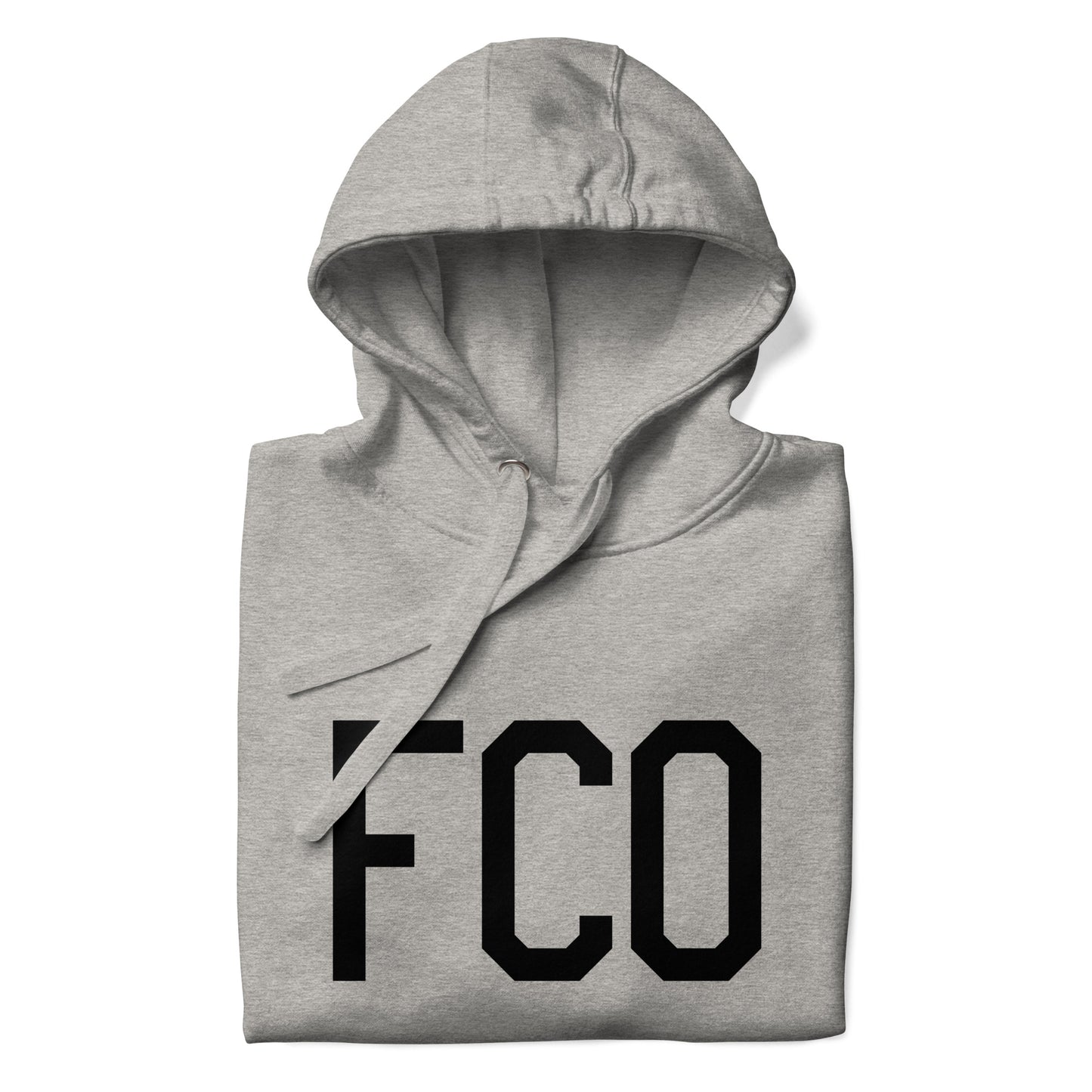 Premium Hoodie - Black Graphic • FCO Rome • YHM Designs - Image 03