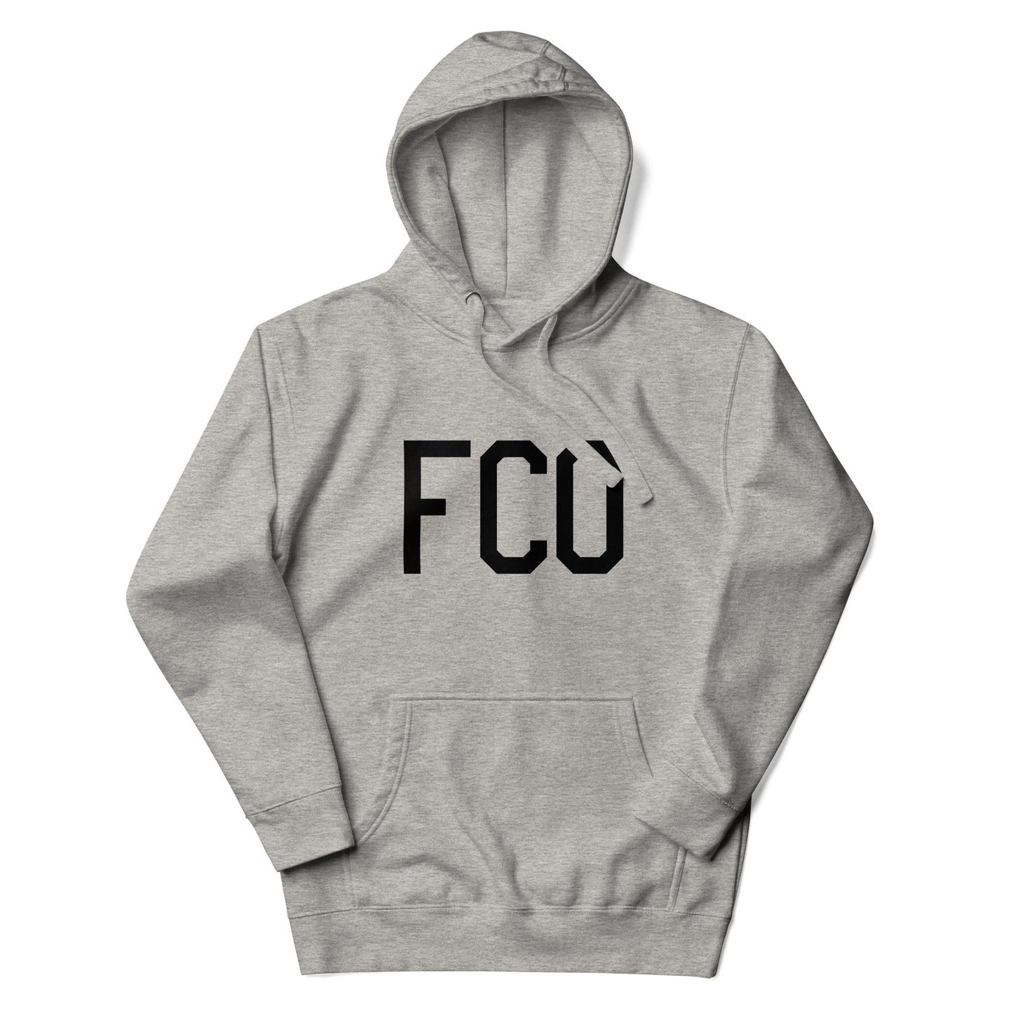 Premium Hoodie - Black Graphic • FCO Rome • YHM Designs - Image 04