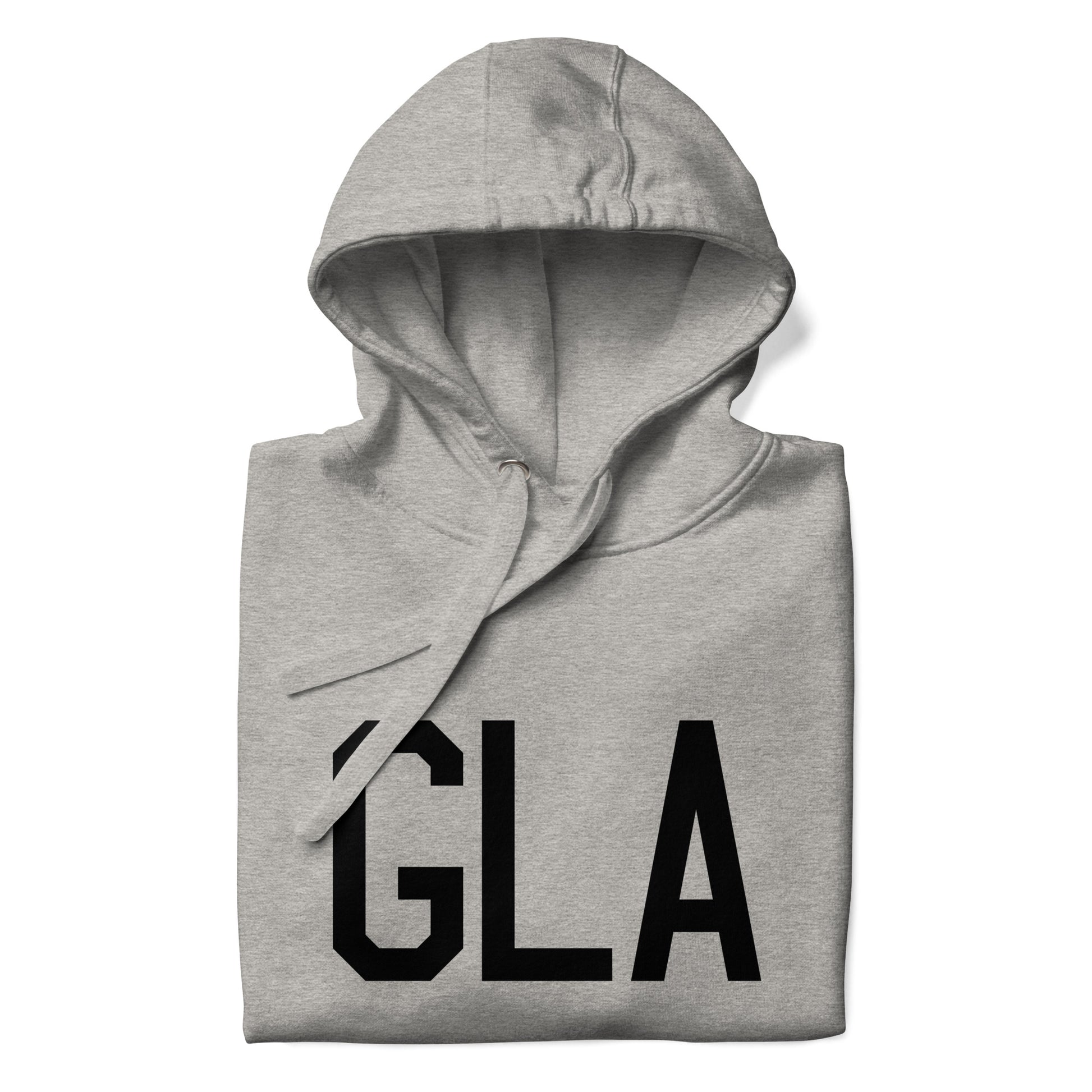 Premium Hoodie - Black Graphic • GLA Glasgow • YHM Designs - Image 03