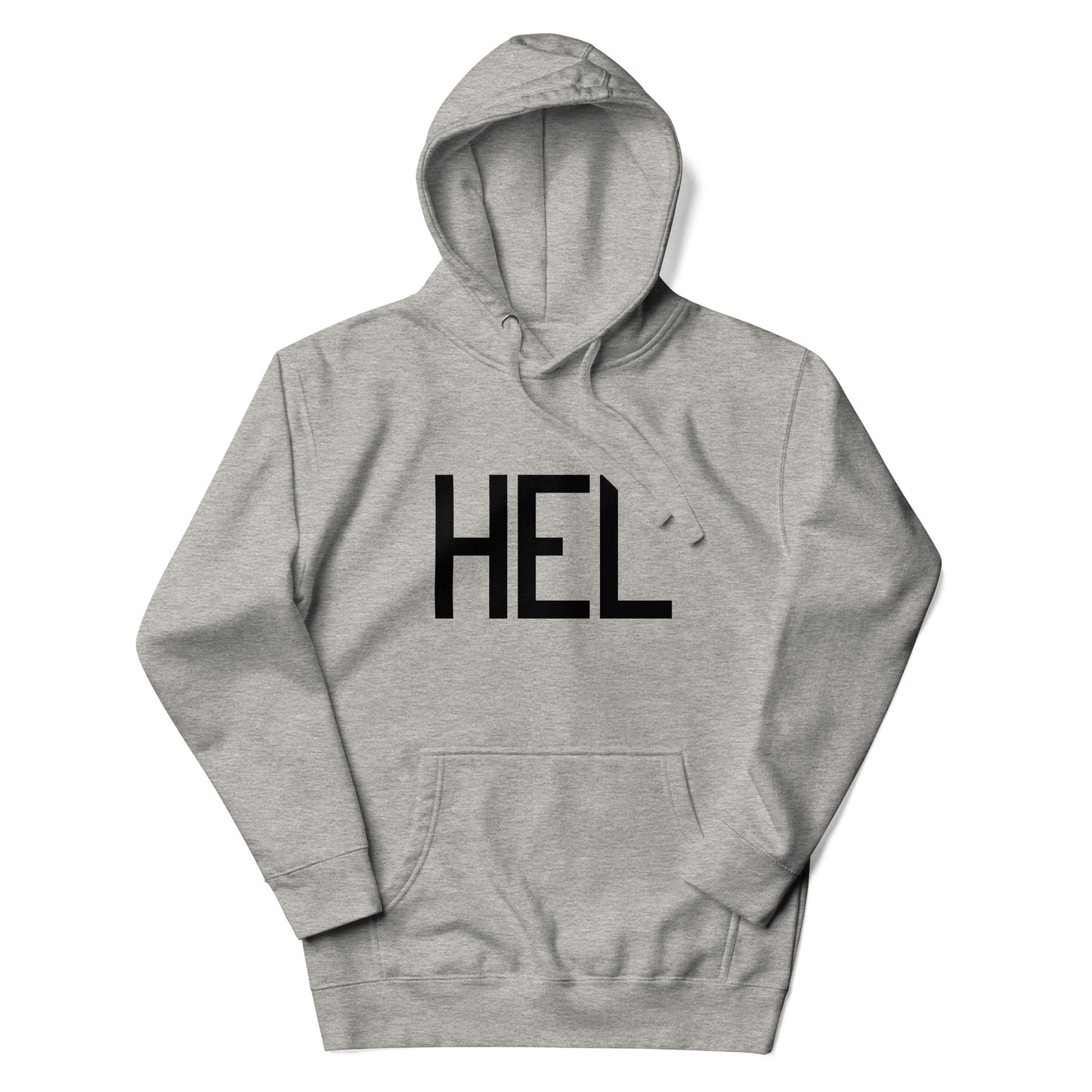 Premium Hoodie - Black Graphic • HEL Helsinki • YHM Designs - Image 04