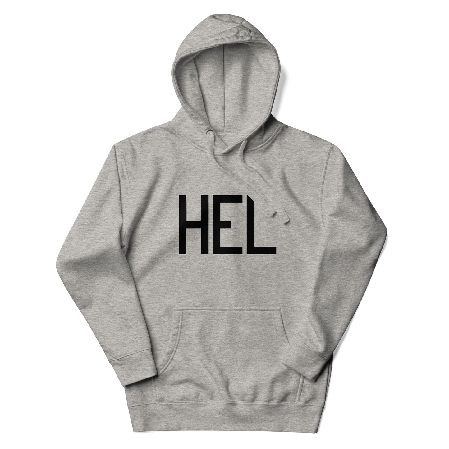Premium Hoodie - Black Graphic • HEL Helsinki • YHM Designs - Image 04