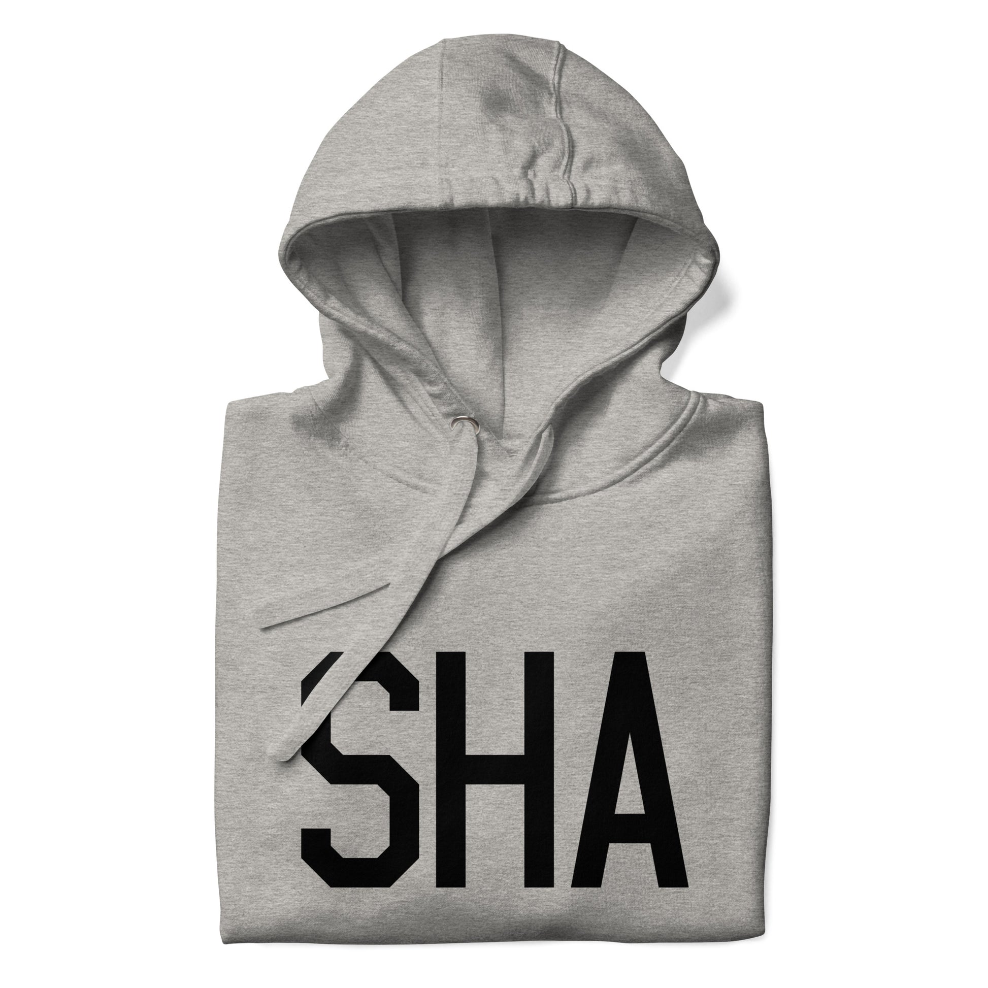 Premium Hoodie - Black Graphic • SHA Shanghai • YHM Designs - Image 03