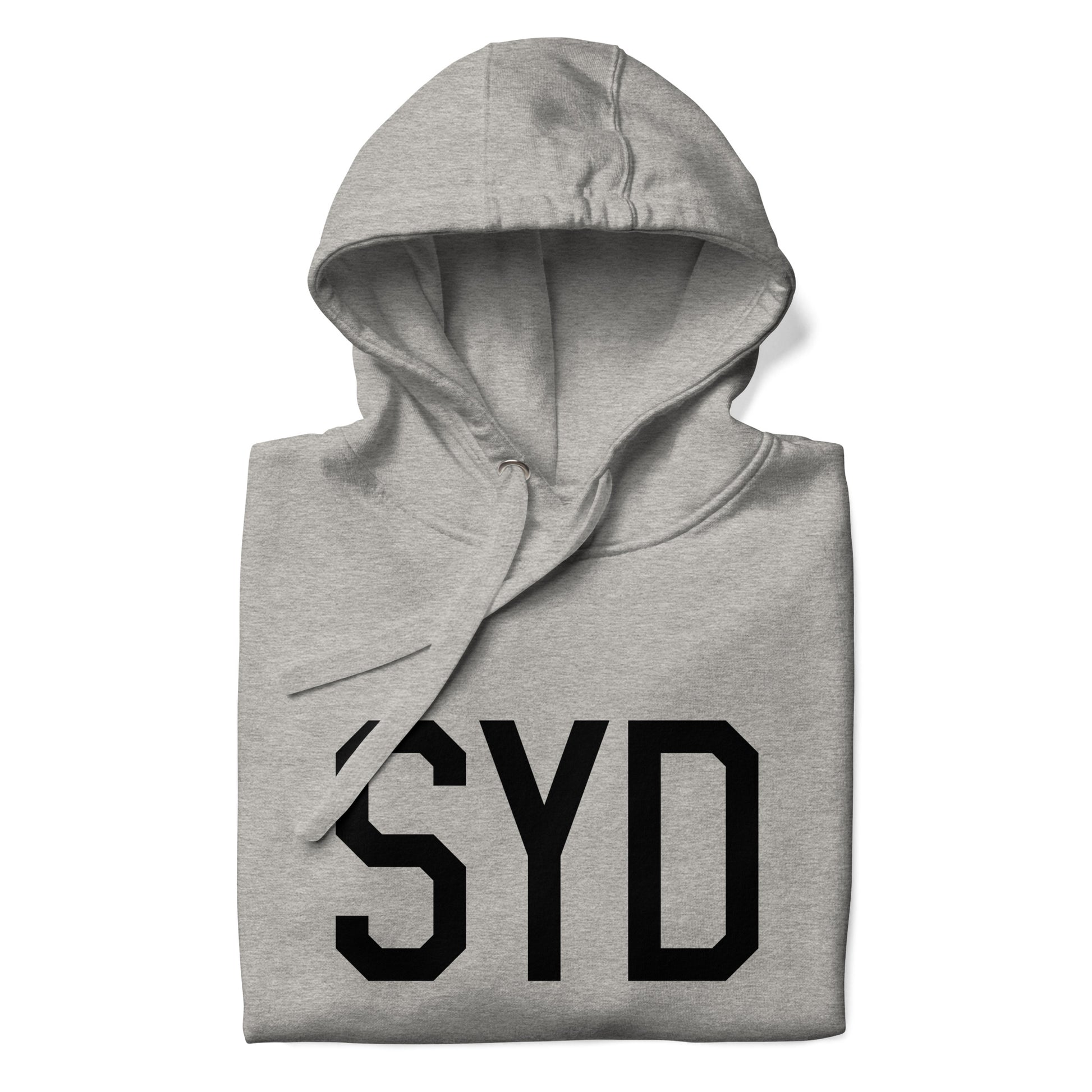 Premium Hoodie - Black Graphic • SYD Sydney • YHM Designs - Image 03