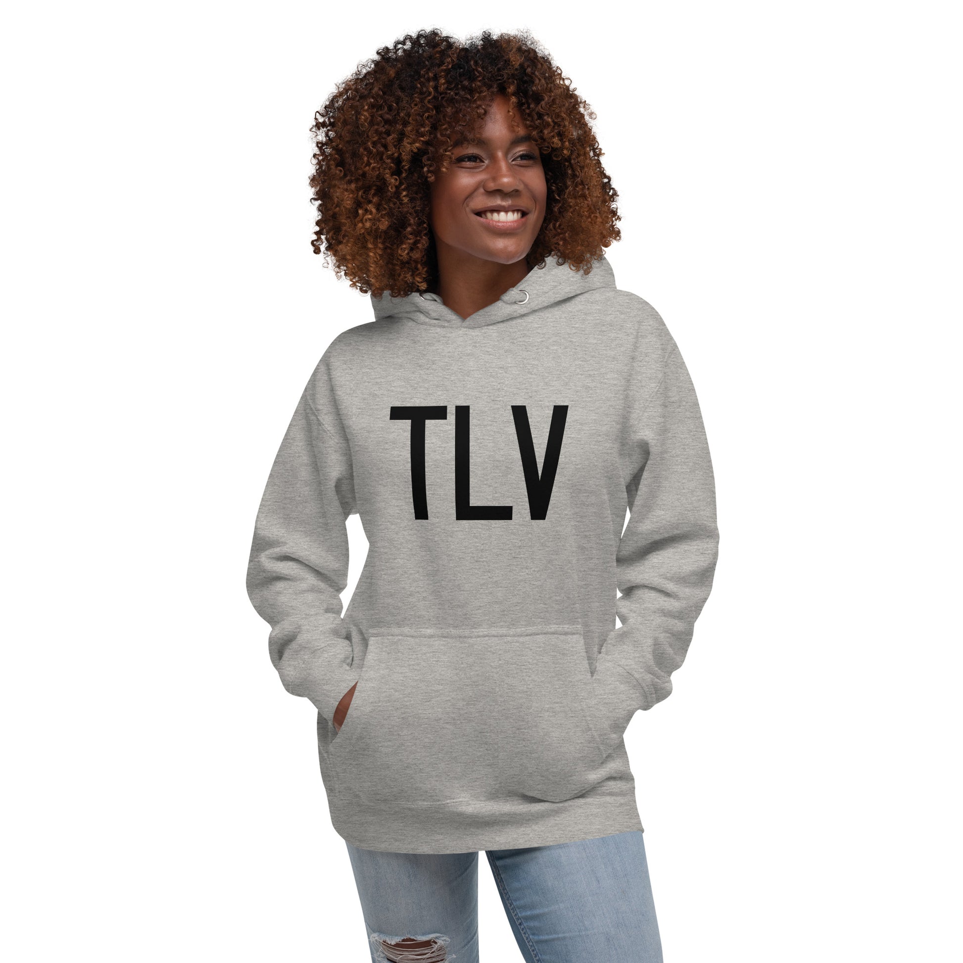 Premium Hoodie - Black Graphic • TLV Tel Aviv • YHM Designs - Image 05