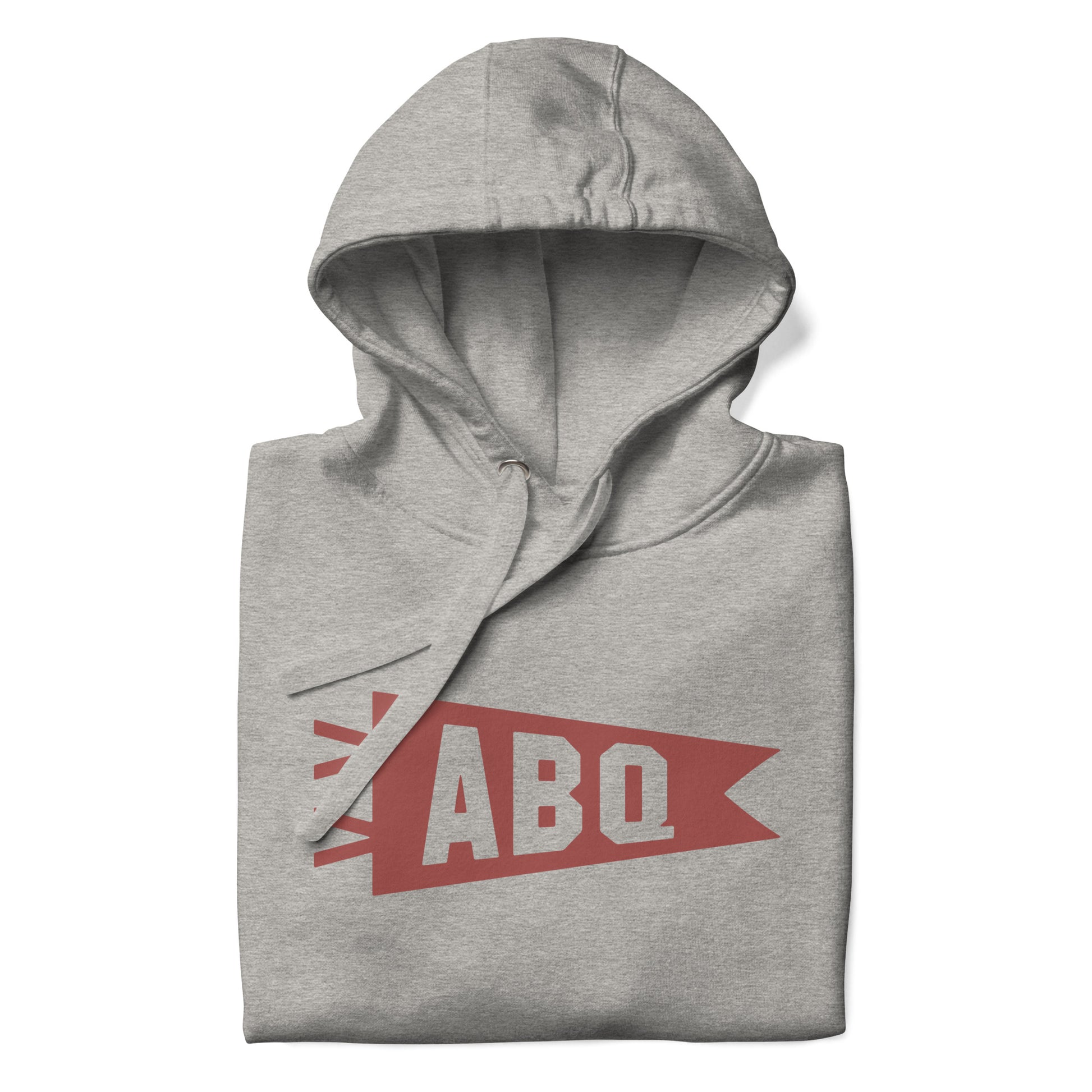 Airport Code Premium Hoodie - Terracotta Graphic • ABQ Albuquerque • YHM Designs - Image 08