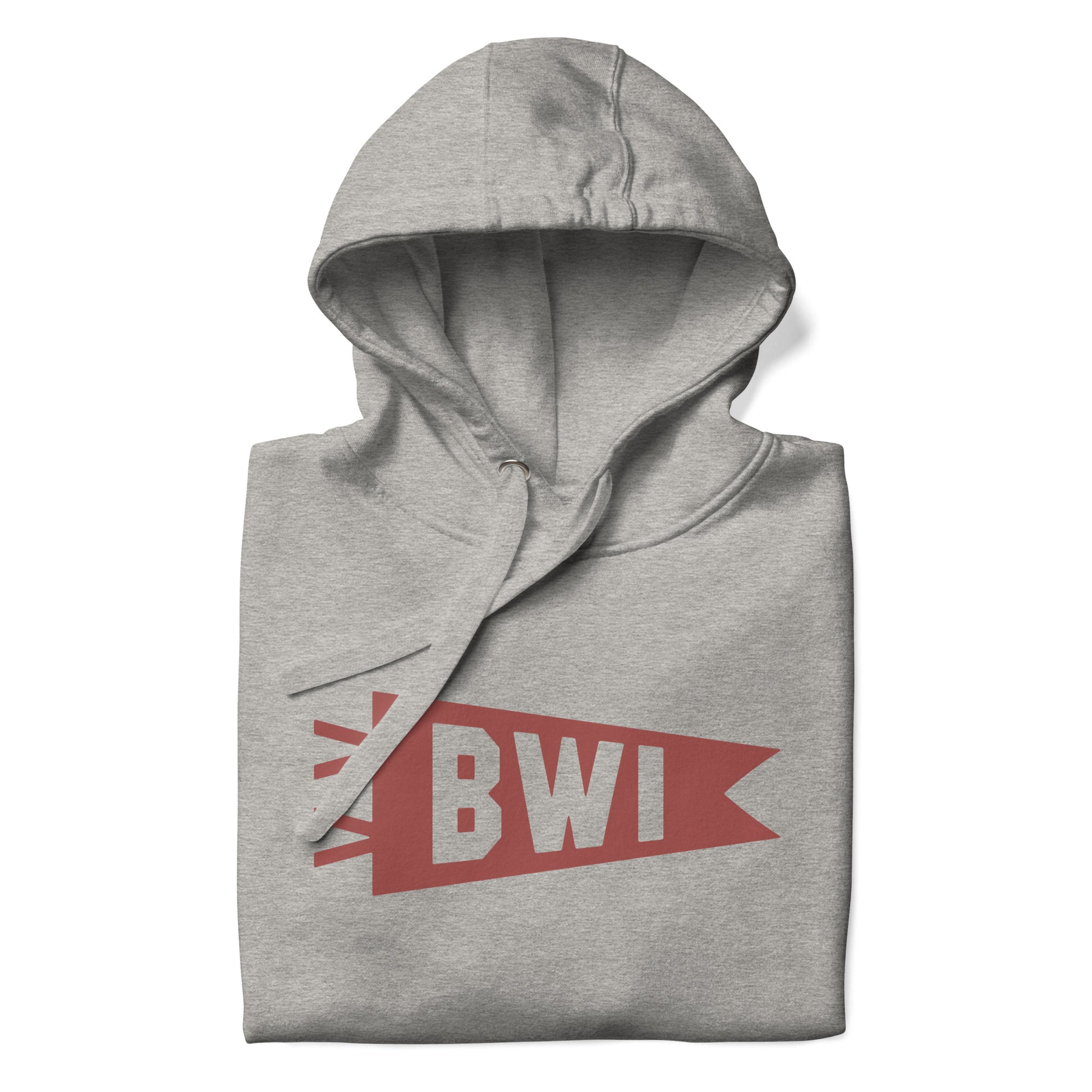 Airport Code Premium Hoodie - Terracotta Graphic • BWI Baltimore • YHM Designs - Image 08