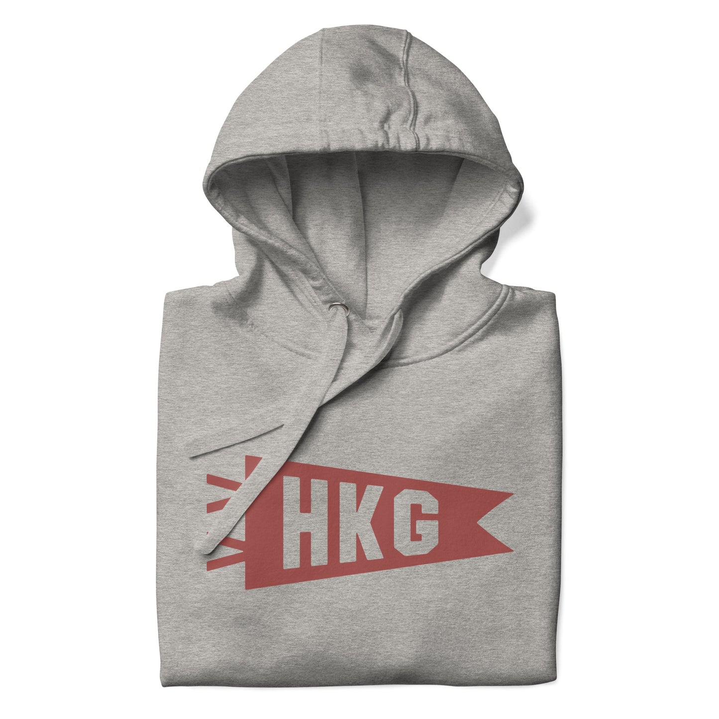 Airport Code Premium Hoodie - Terracotta Graphic • HKG Hong Kong • YHM Designs - Image 08