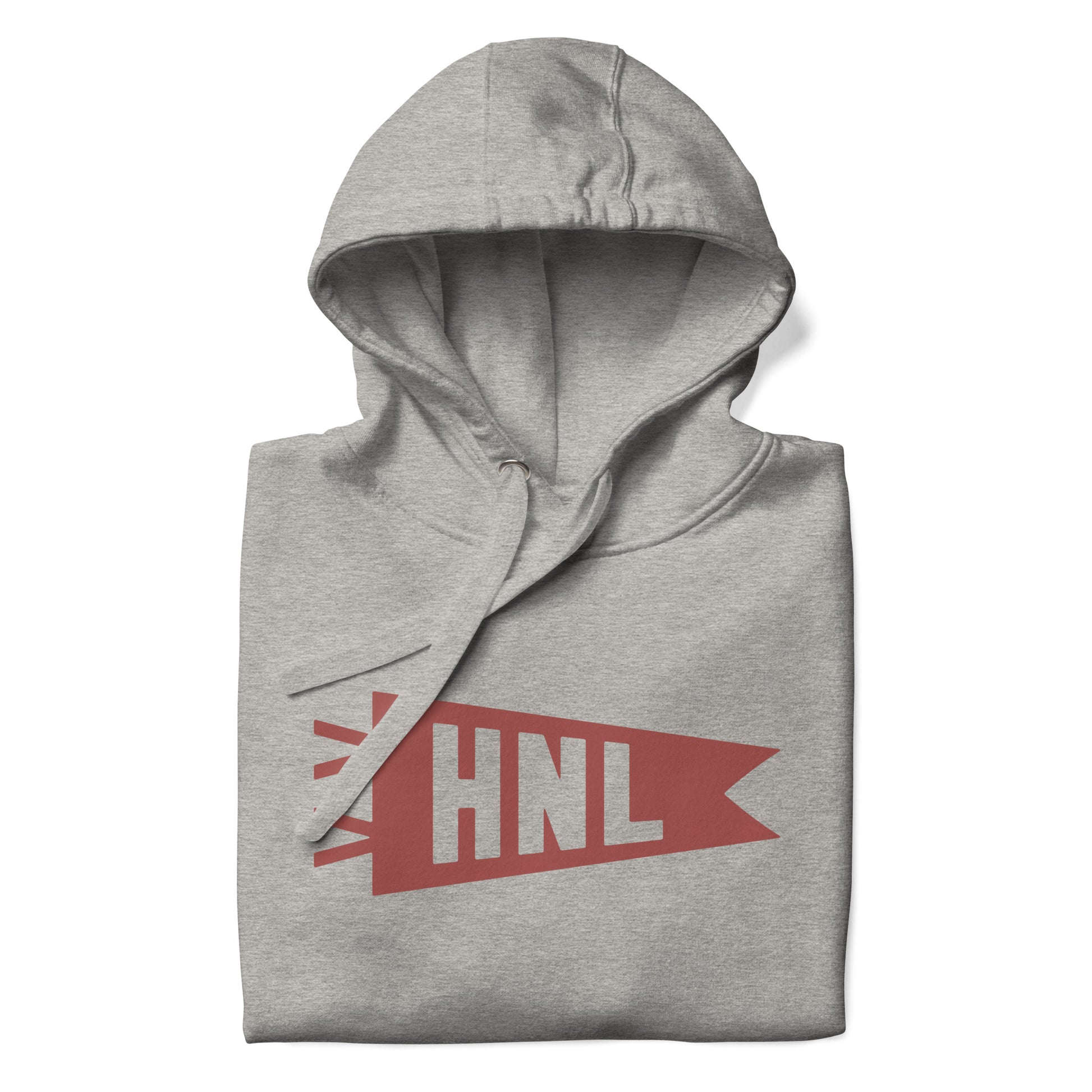 Airport Code Premium Hoodie - Terracotta Graphic • HNL Honolulu • YHM Designs - Image 08