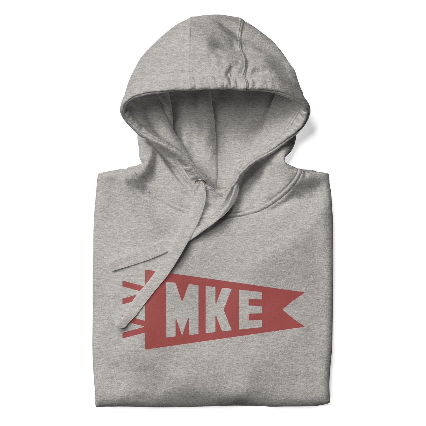 Airport Code Premium Hoodie - Terracotta Graphic • MKE Milwaukee • YHM Designs - Image 08