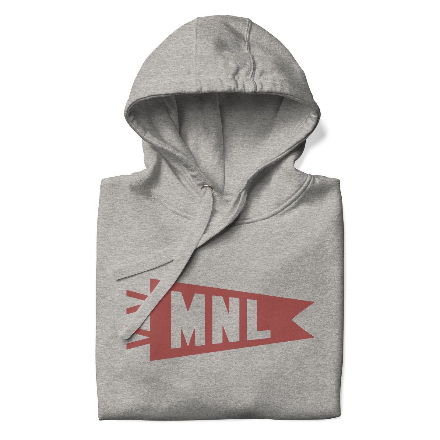 Airport Code Premium Hoodie - Terracotta Graphic • MNL Manila • YHM Designs - Image 08