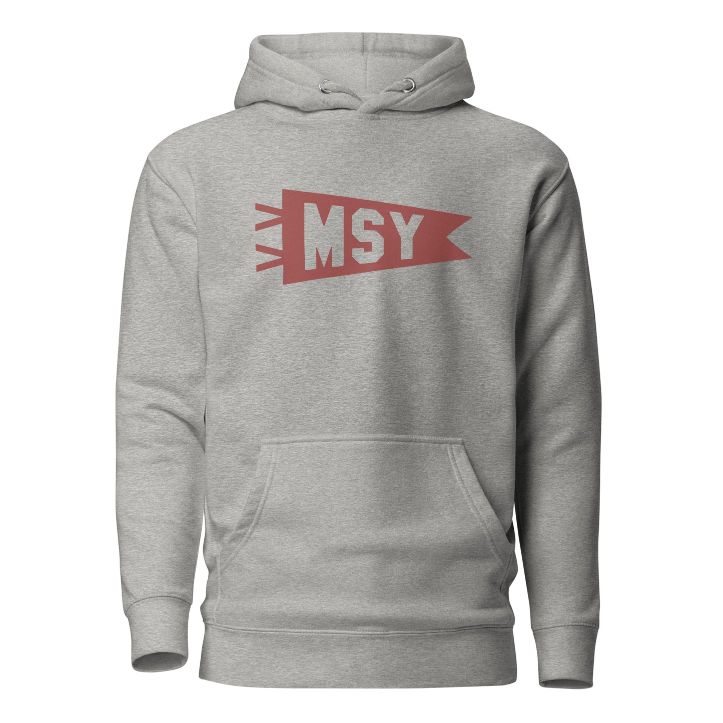 Airport Code Premium Hoodie - Terracotta Graphic • MSY New Orleans • YHM Designs - Image 07