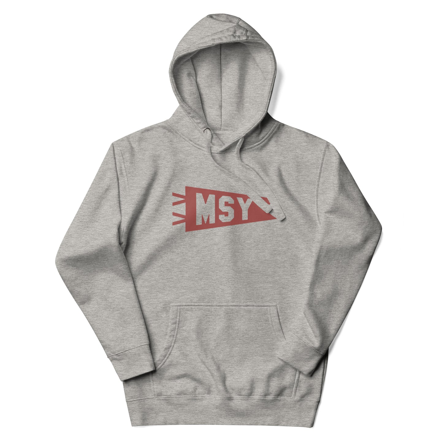 Airport Code Premium Hoodie - Terracotta Graphic • MSY New Orleans • YHM Designs - Image 11
