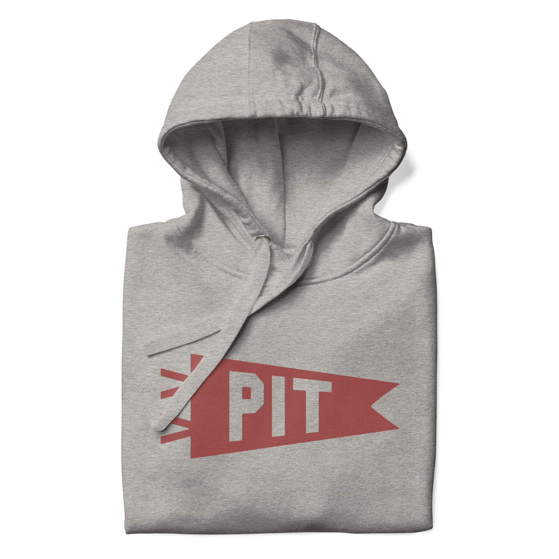 Airport Code Premium Hoodie - Terracotta Graphic • PIT Pittsburgh • YHM Designs - Image 08