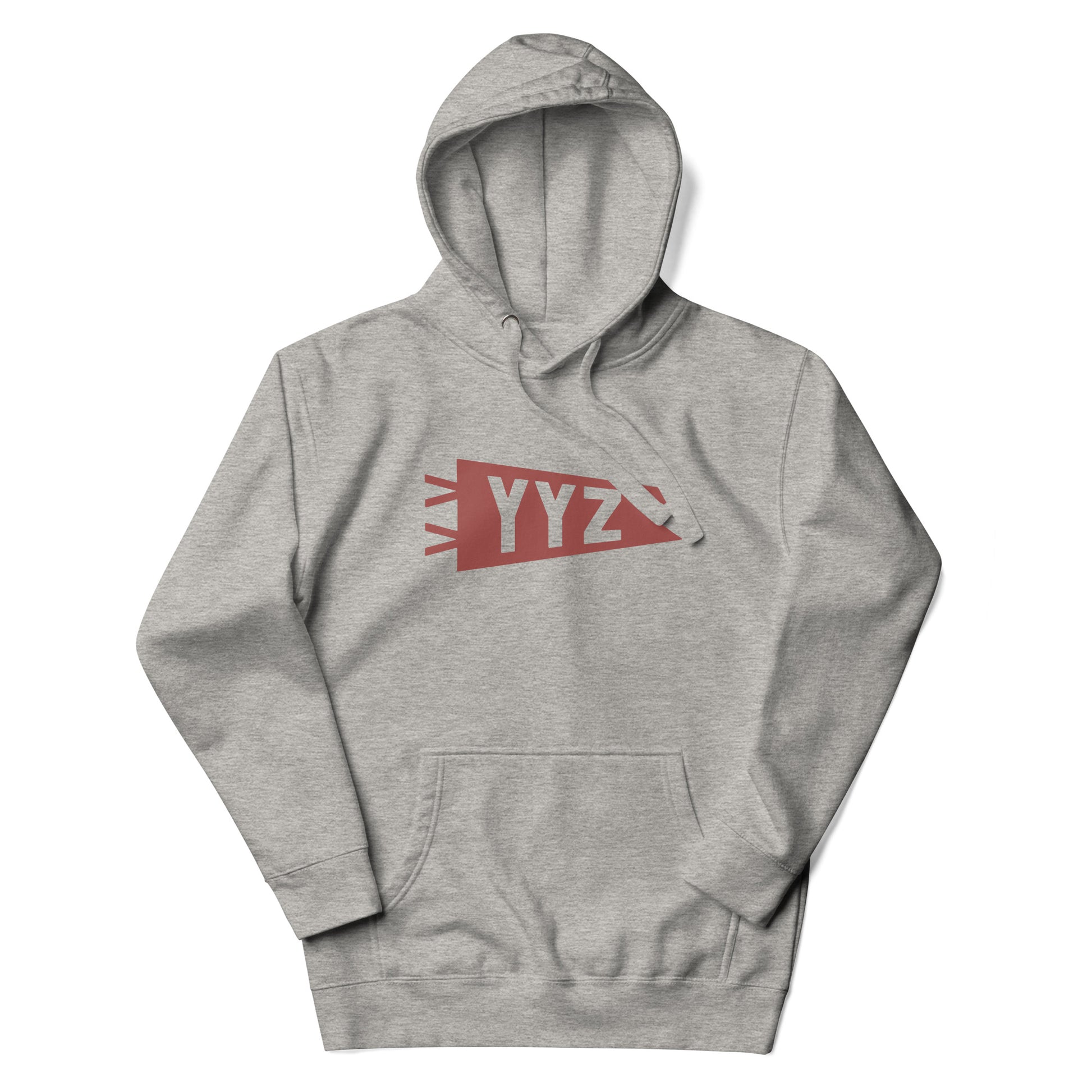 Airport Code Premium Hoodie - Terracotta Graphic • YYZ Toronto • YHM Designs - Image 11