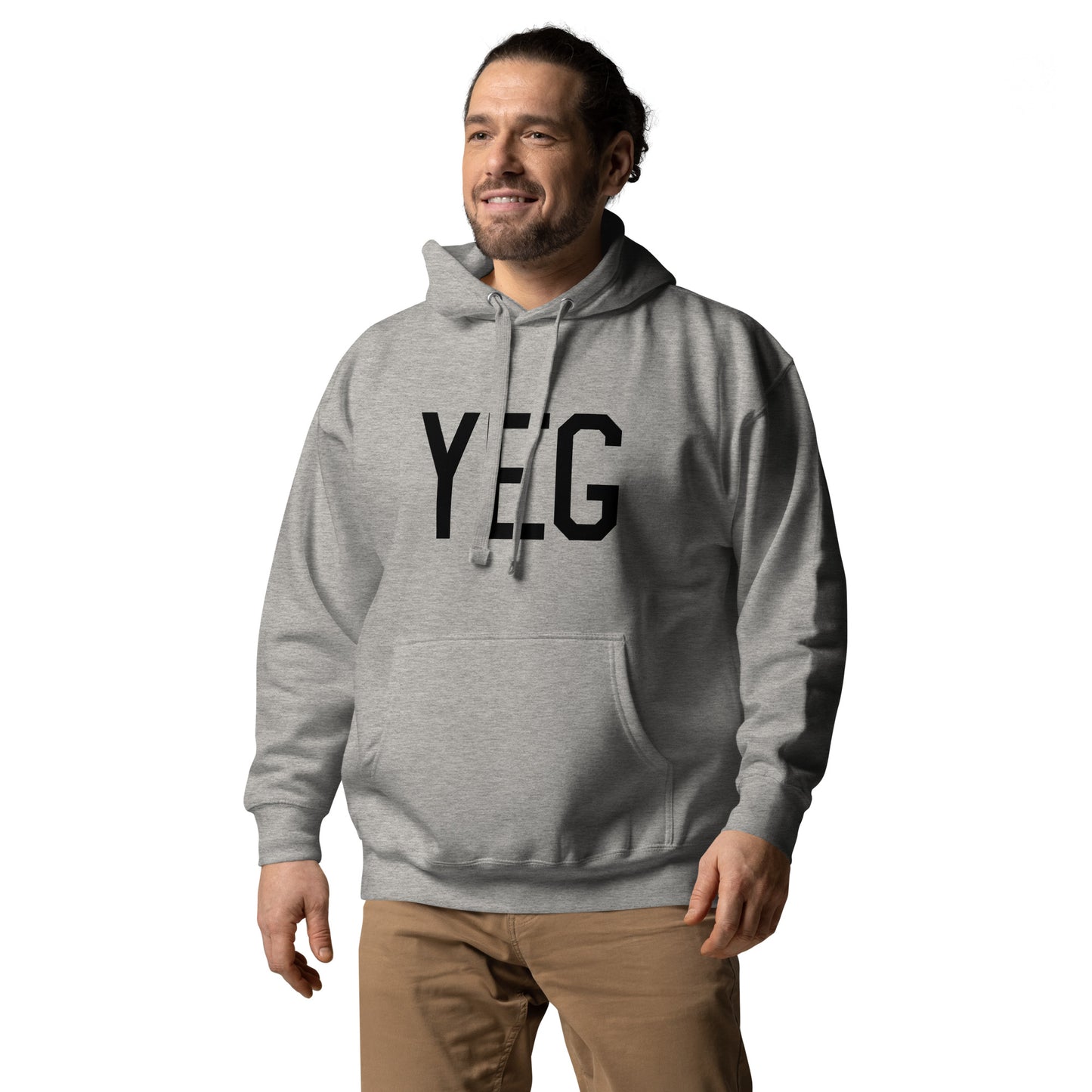 Premium Hoodie - Black Graphic • YEG Edmonton • YHM Designs - Image 03