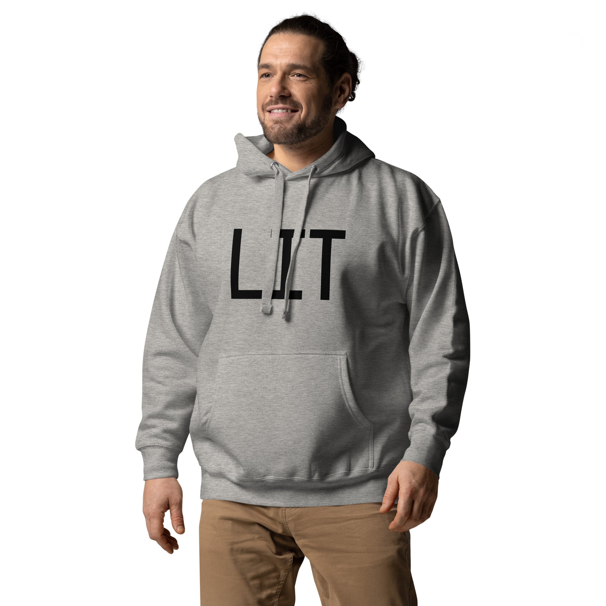 Premium Hoodie - Black Graphic • LIT Little Rock • YHM Designs - Image 08