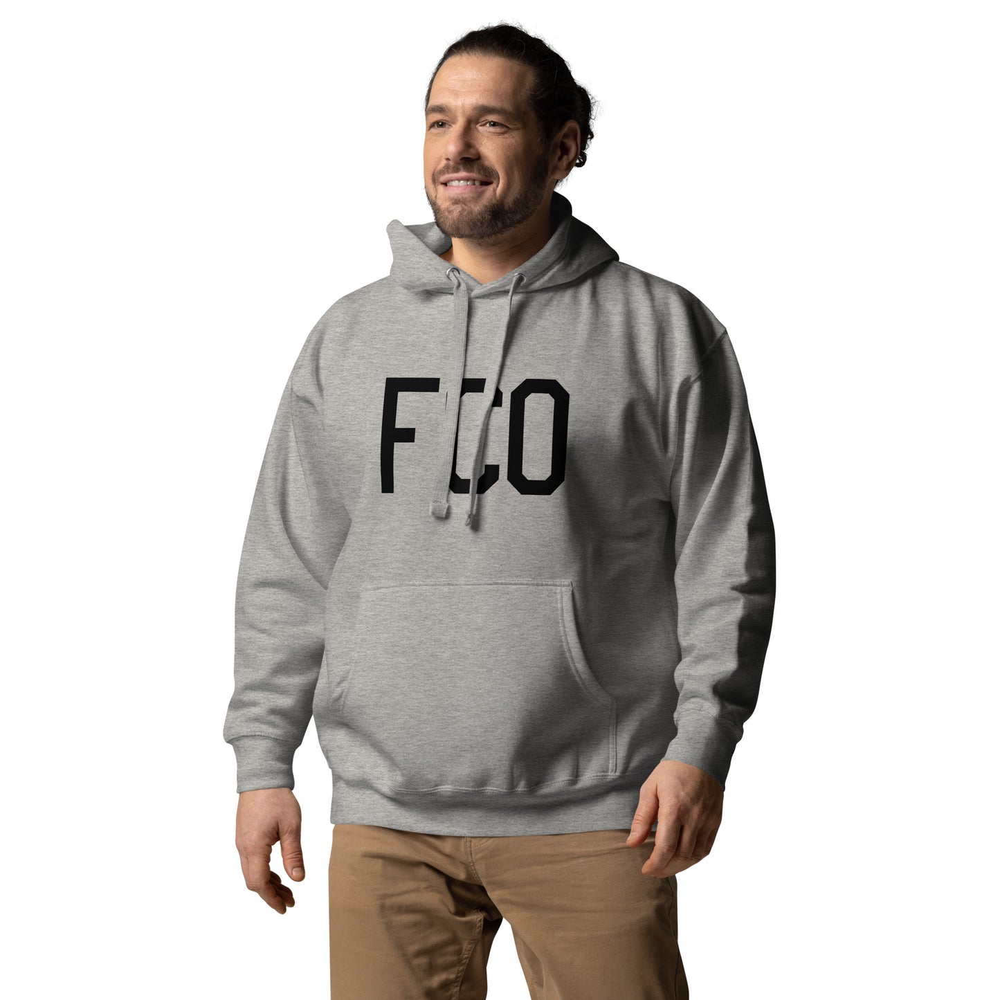 Premium Hoodie - Black Graphic • FCO Rome • YHM Designs - Image 08