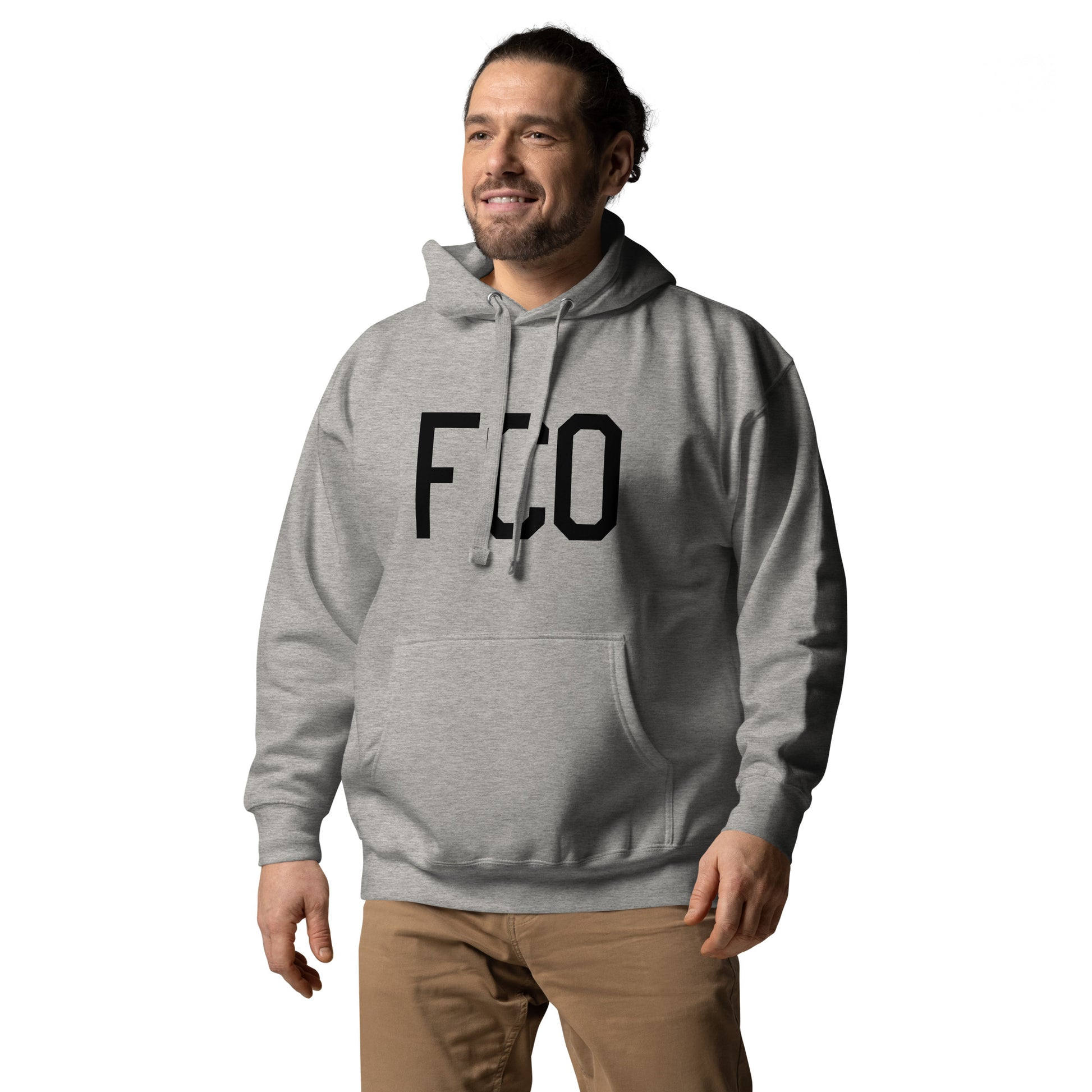 Premium Hoodie - Black Graphic • FCO Rome • YHM Designs - Image 08