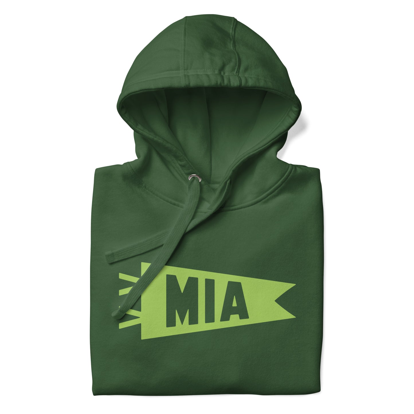 Airport Code Premium Hoodie - Green Graphic • MIA Miami • YHM Designs - Image 08