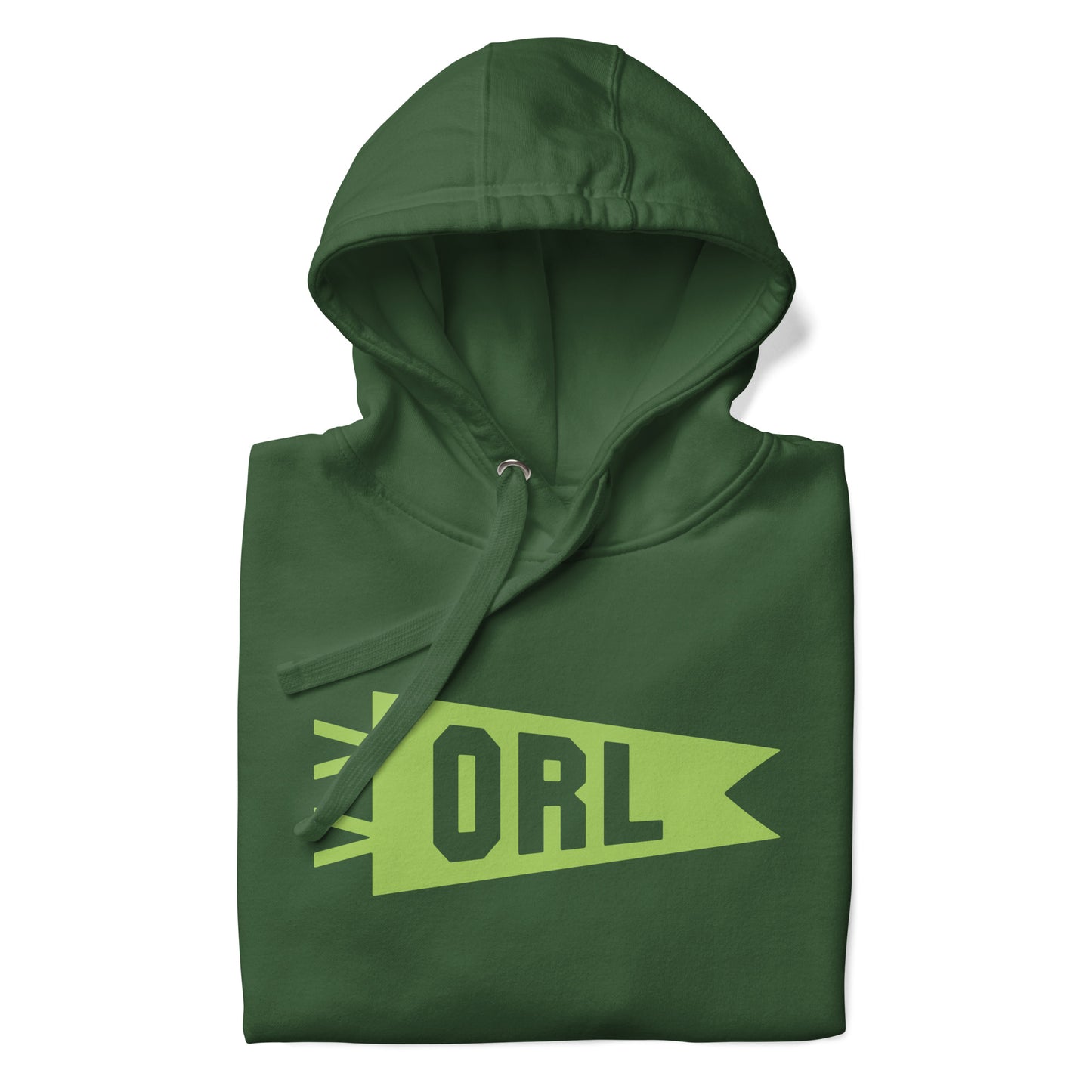 Airport Code Premium Hoodie - Green Graphic • ORL Orlando • YHM Designs - Image 08