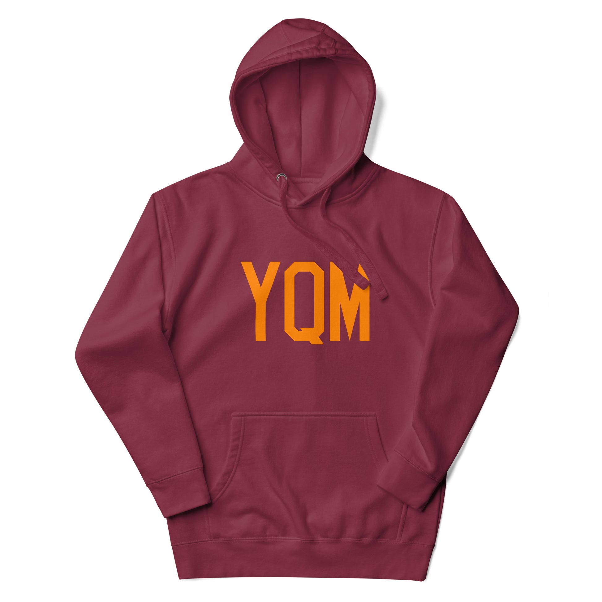 Premium Hoodie - Orange Graphic • YQM Moncton • YHM Designs - Image 05